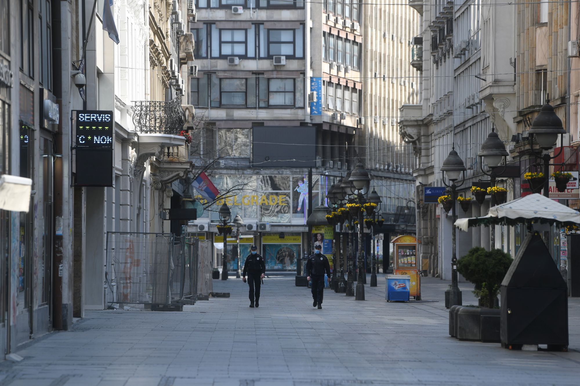 Beograd 11.04.2020. Proleće, Koronavirus, policijski čas, vikend, puste ulice, pust grad, policija Foto: Filip Krainčanić/Nova.rs