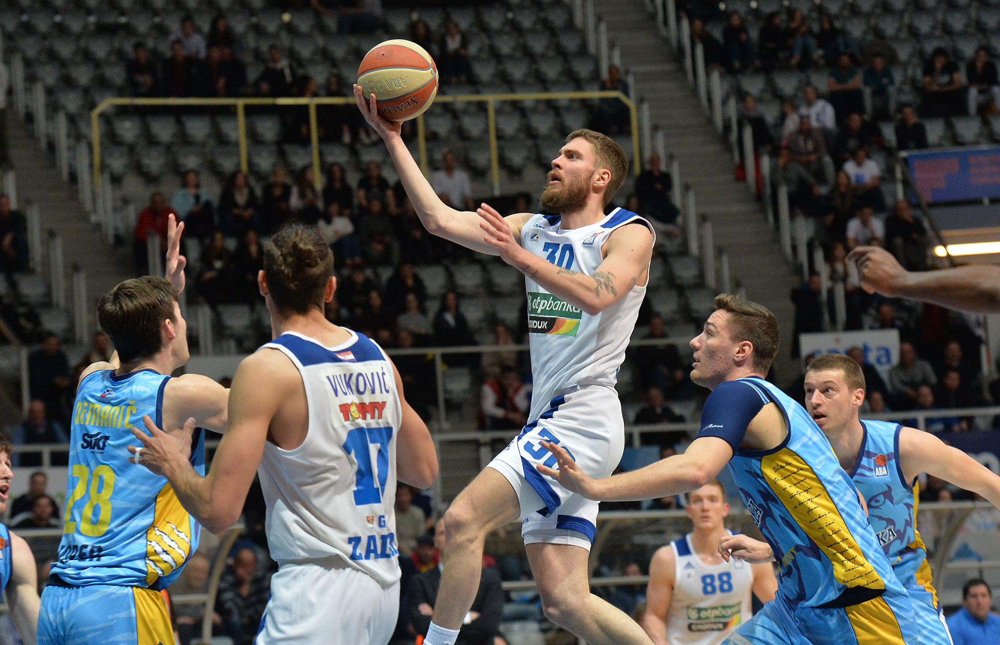 zadar, 08.03.2020. - dvorana kresimira cosica na visnjiku, 21. kolo ABA lige izmedju kk zadar i kk koper primorska -