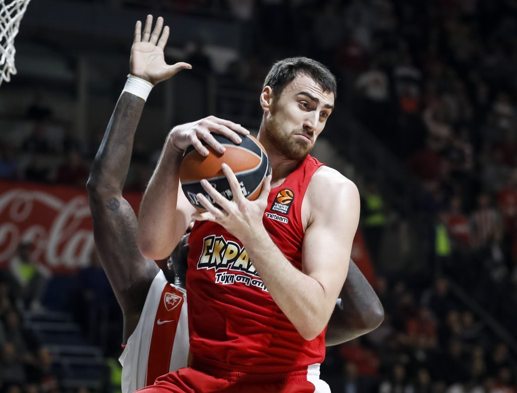 Kosarka Euroleague season 2017-2018
Crvena Zvezda v Olympiacos Athens
Nikola Milutinov
Beograd, 26.01.2018.
foto: Srdjan Stevanovic/Starsportphoto ©