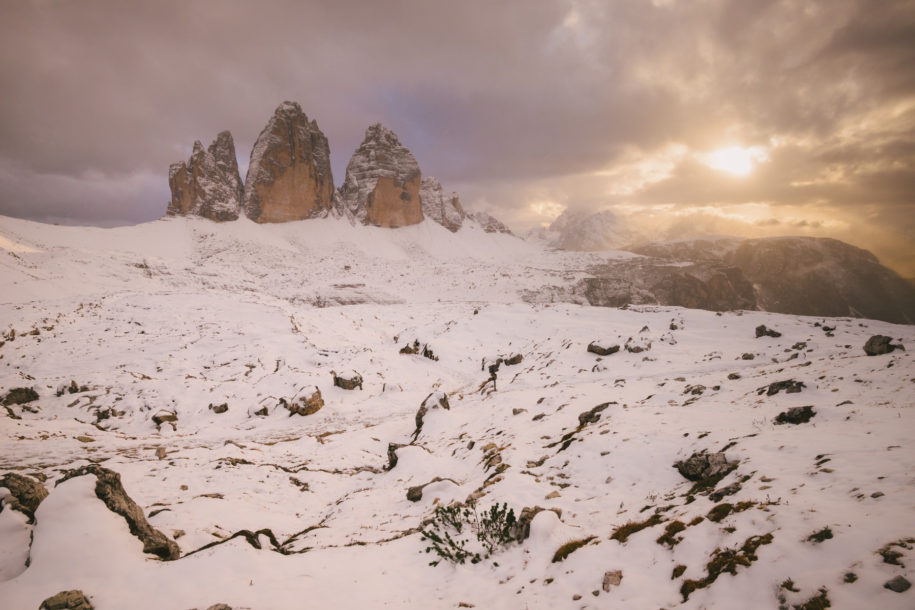 Tre Cime di Lavaredo area, South Tyrol, Dolomite Alps, Italy
