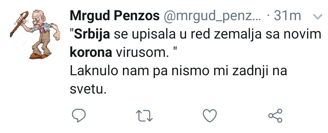 Reakcije na koronavirus; Foto: Twitter/screenshot