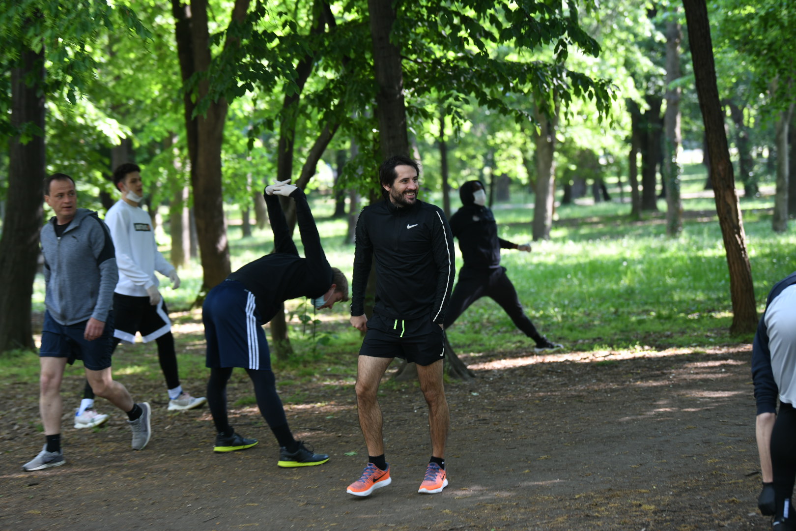 Beograd 04.05.2020. Prvi trening košarkaškog kluba Partizan, trening, šuma, KK Partizan, Košarkaški klub Partizan Foto: Vesna Lalić/Nova.rs
