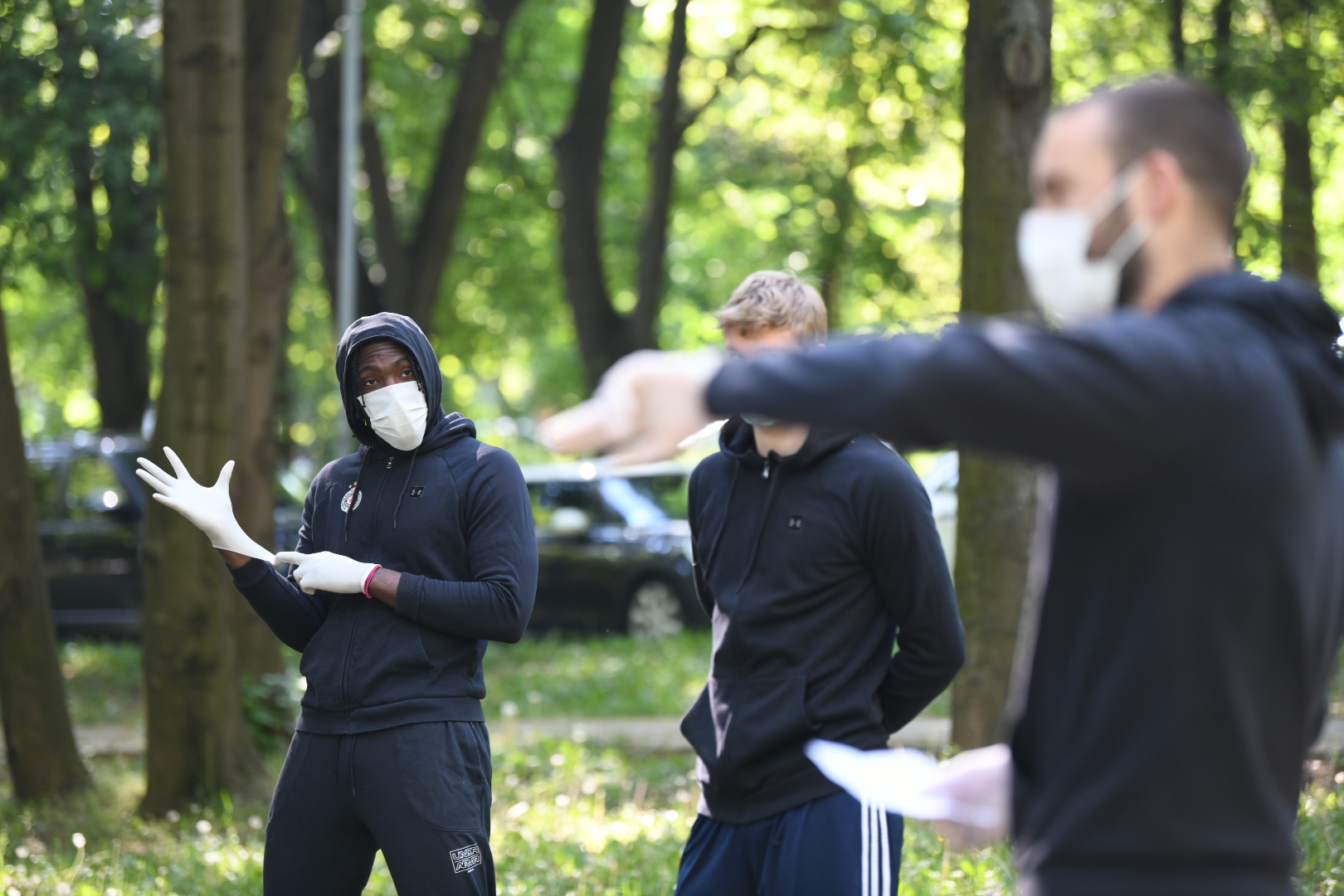 Beograd 04.05.2020. Prvi trening košarkaškog kluba Partizan, trening, šuma, KK Partizan, Košarkaški klub Partizan Foto: Vesna Lalić/Nova.rs