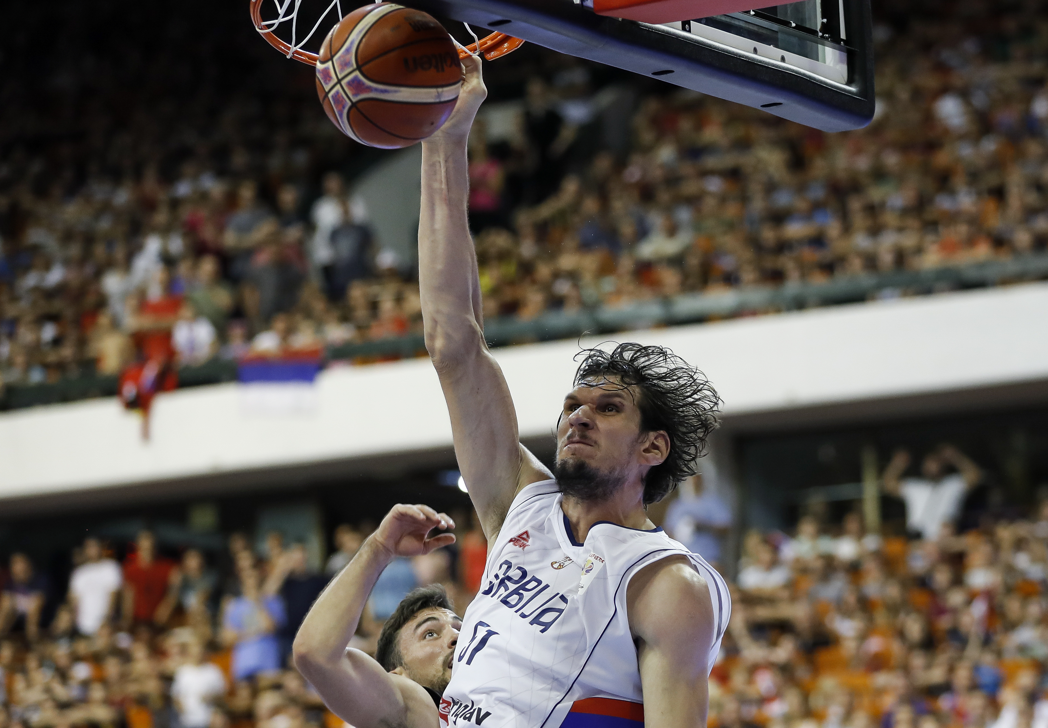 Kosarka FIBA World Championship China 2019-Qualifiers
Srbija v Nemacka
Boban Marjanovic (R)
Novi Sad, 07.02.2018.
foto: Srdjan Stevanovic/Starsportphoto ©