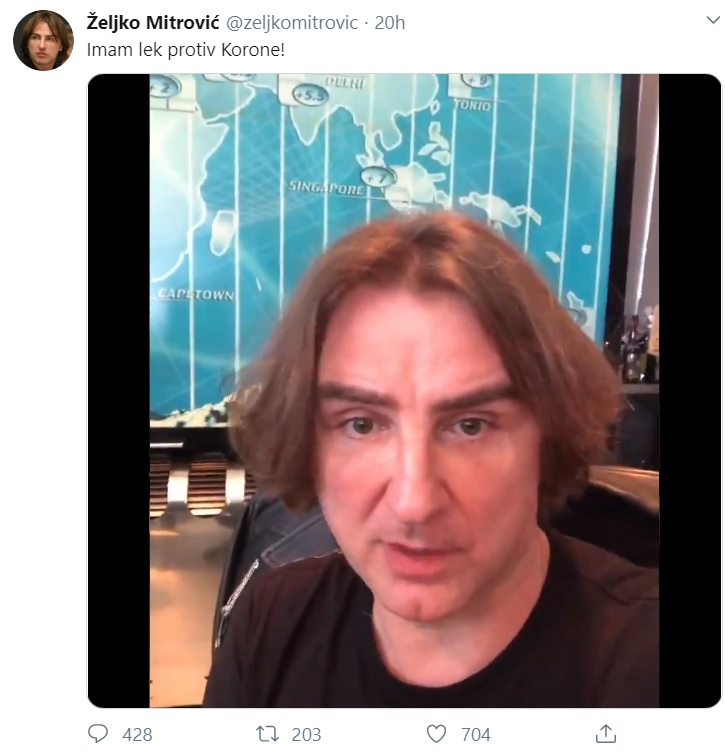 Željko MItrović; Foto: Twitter/screenshot