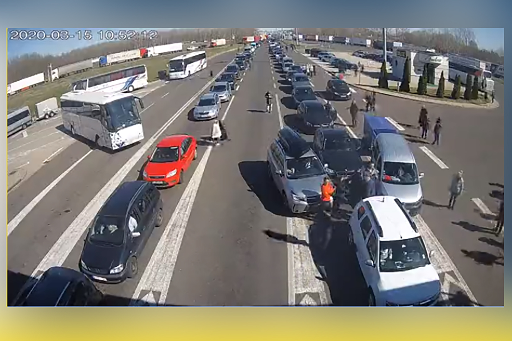 Kamere / Horgoš, E-75, Ulaz u Srbiju iz Mađarske