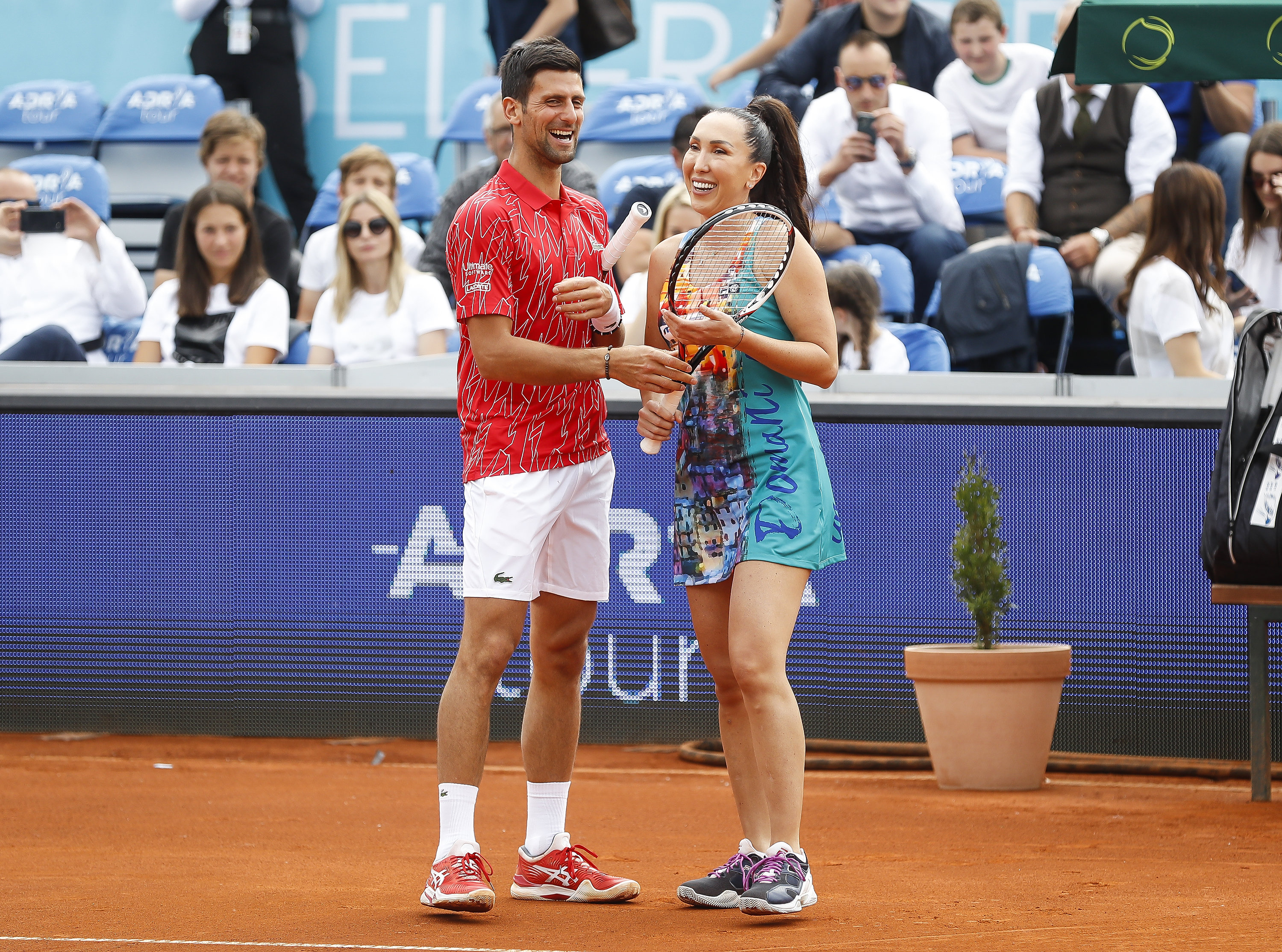 Tennis Tenis-Adria Tour 2020-Mix Doubles
Novak Djokovic &amp; Jelena Jankovic v Nenad Zimonjic &amp; Olga Danilovic
Beograd,12.06.2020.
foto: Srdjan Stevanovic/Starsportphoto ©
