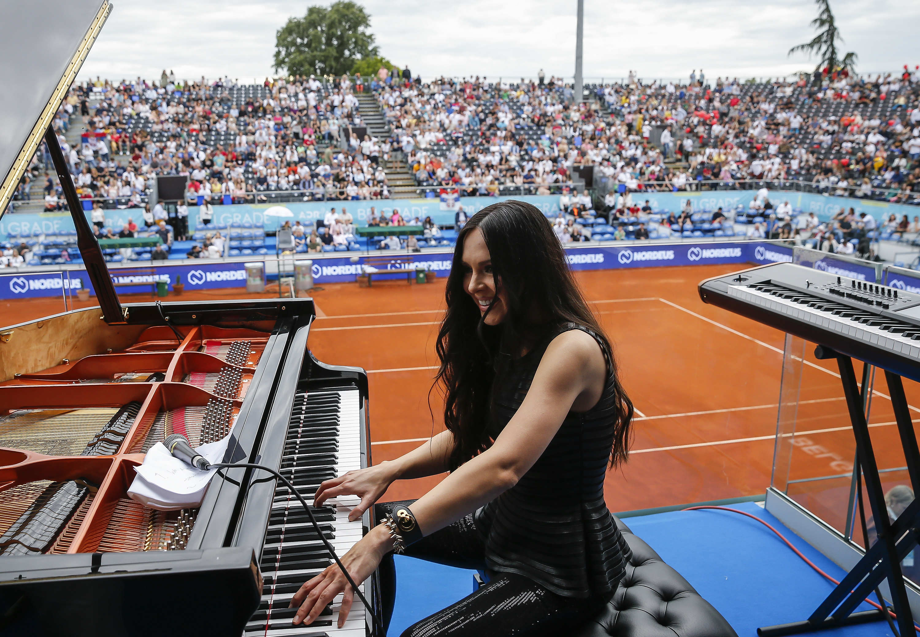 Tennis Tenis-Adria Tour 2020-Mix Doubles
Novak Djokovic &amp; Jelena Jankovic v Nenad Zimonjic &amp; Olga Danilovic
Beograd,12.06.2020.
foto: Srdjan Stevanovic/Starsportphoto ©