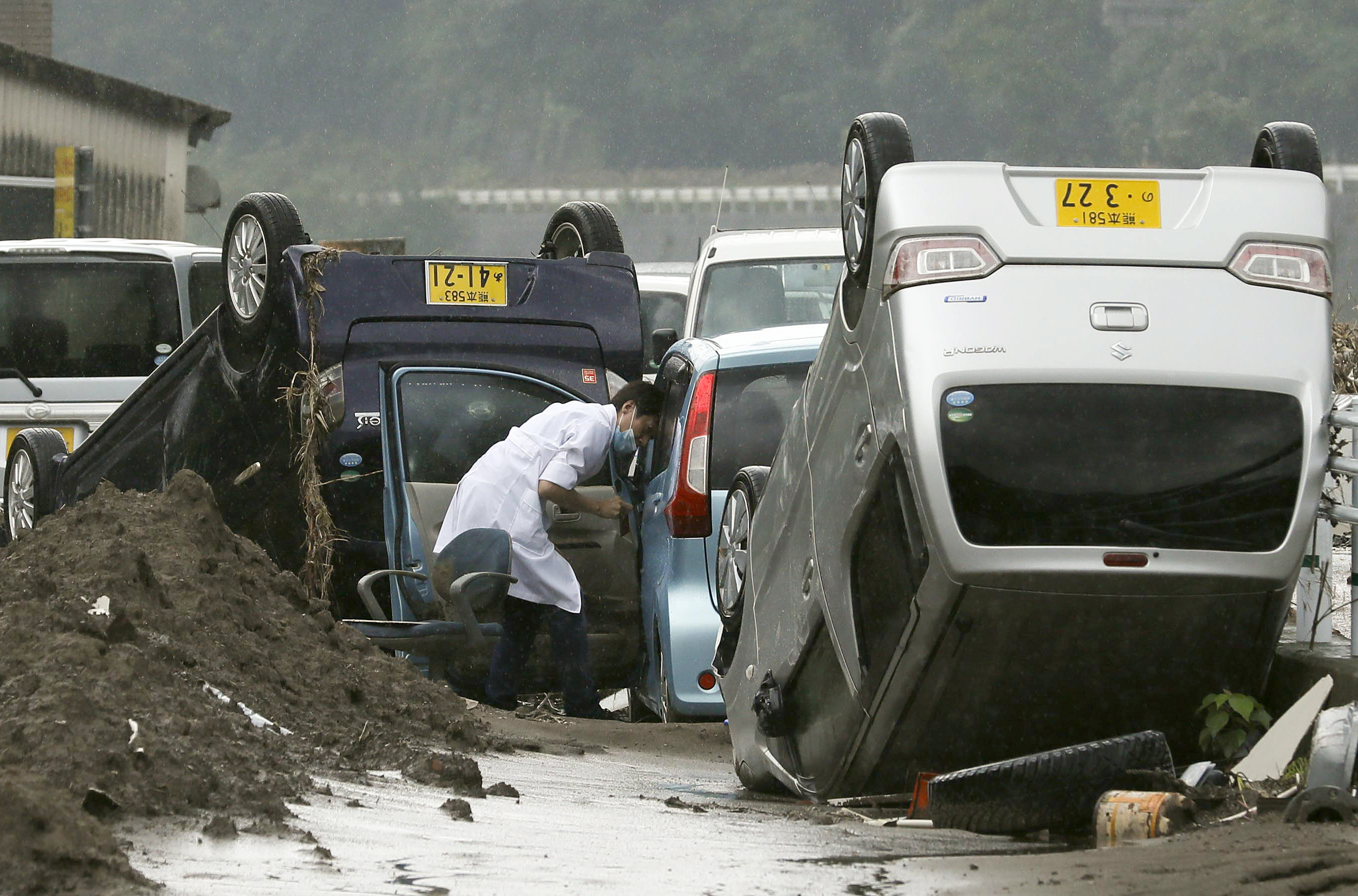 Floods in Kyushu, southwestern Japan