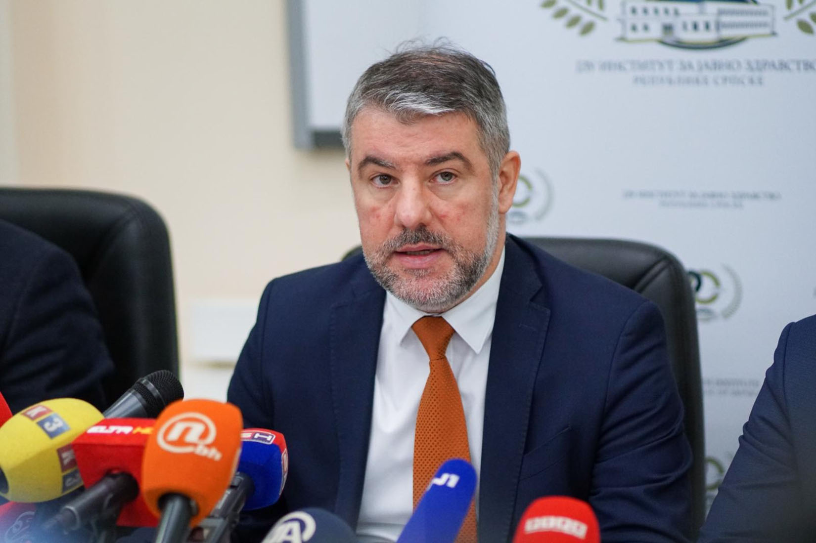 Alen Šeranić, ministar zdravlja i socijalne zastite RS, i Branis