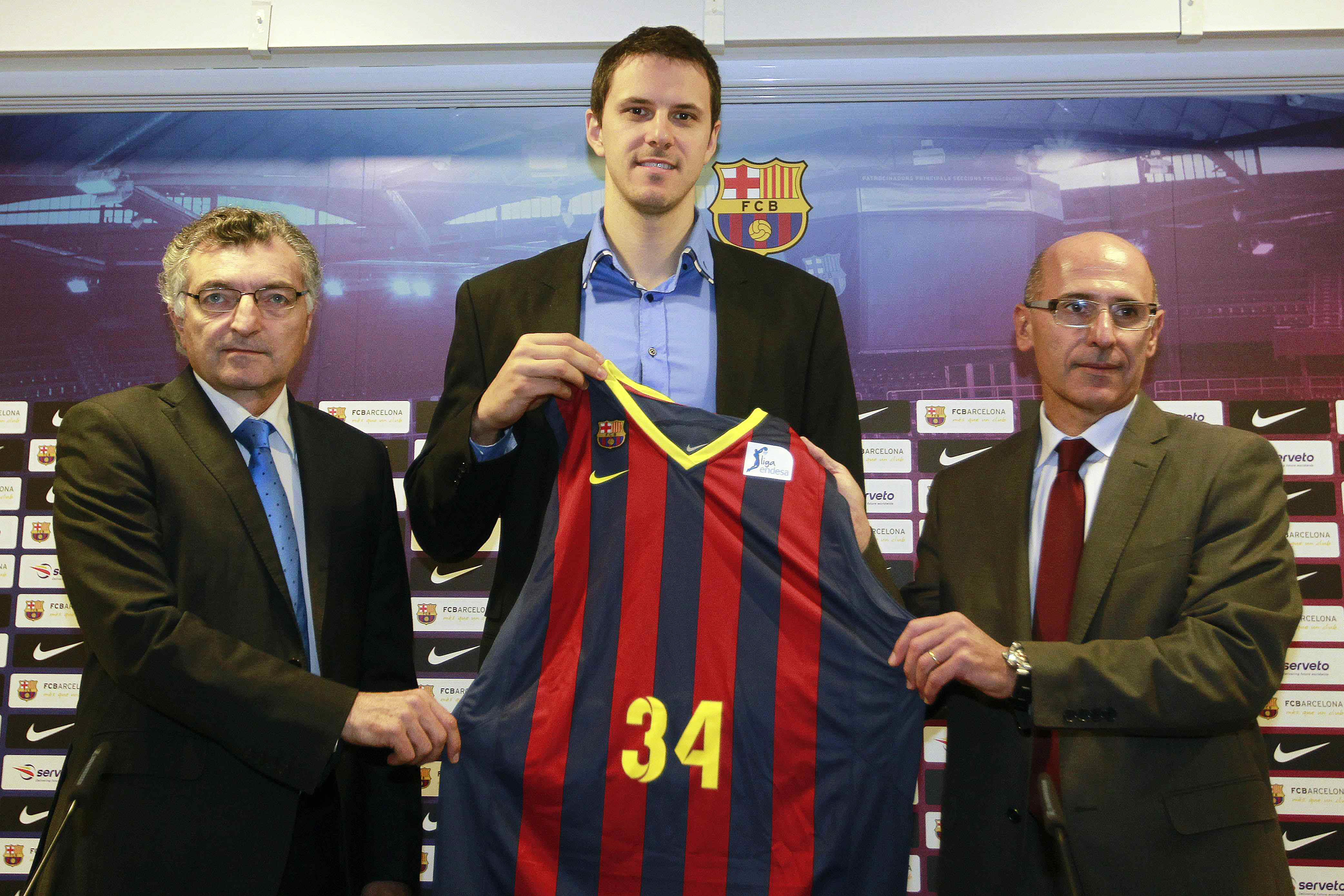 New Barcelona player Bostjan Nachbar