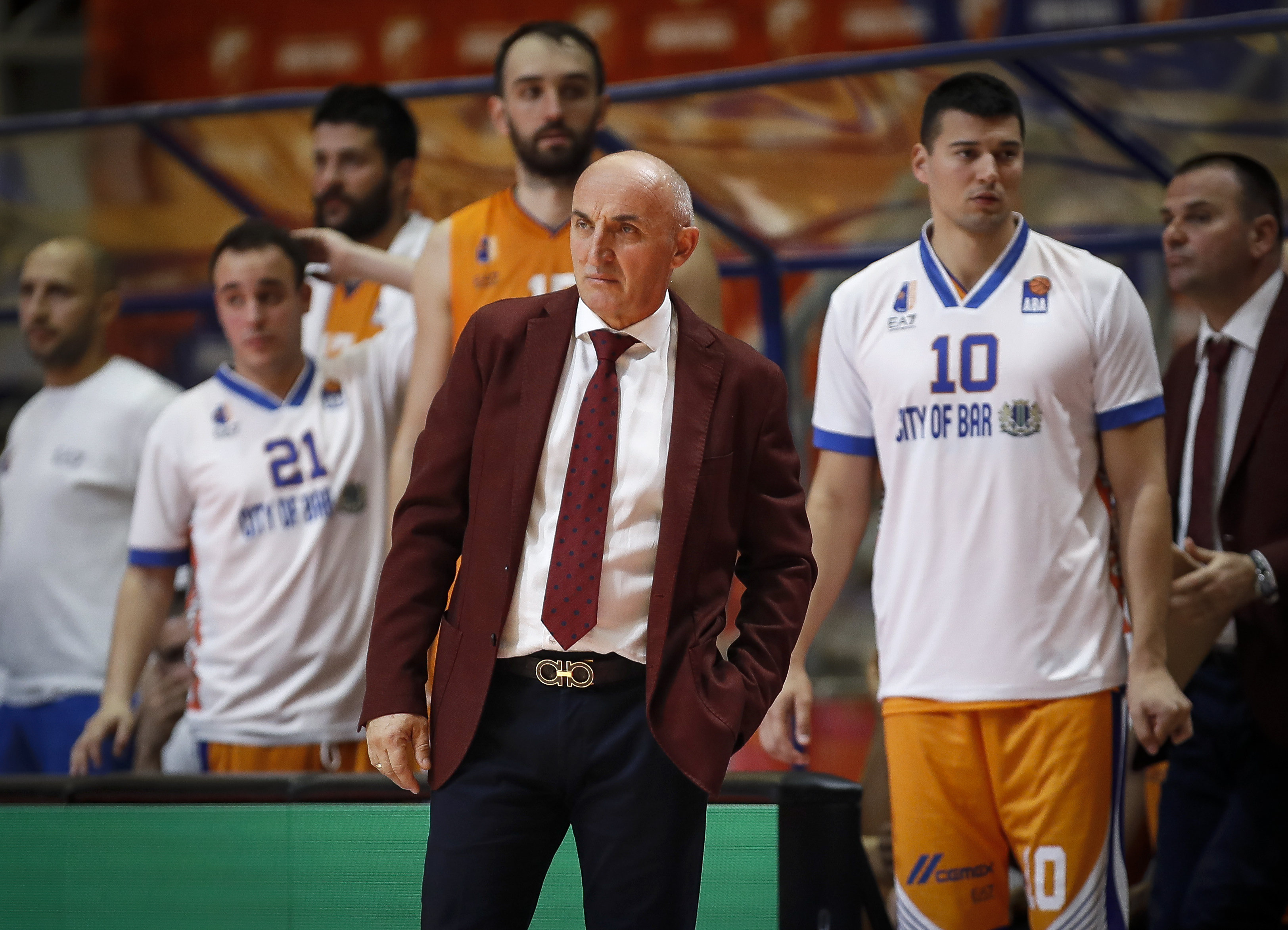 Kosarka Basketball ABA season 2019-2020
Crvena Zvezda v Mornar Bar
head coach Mihailo Pavicevic (C)
Beograd, 25.11.2019
foto: Srdjan Stevanovic/Starsportphoto ©