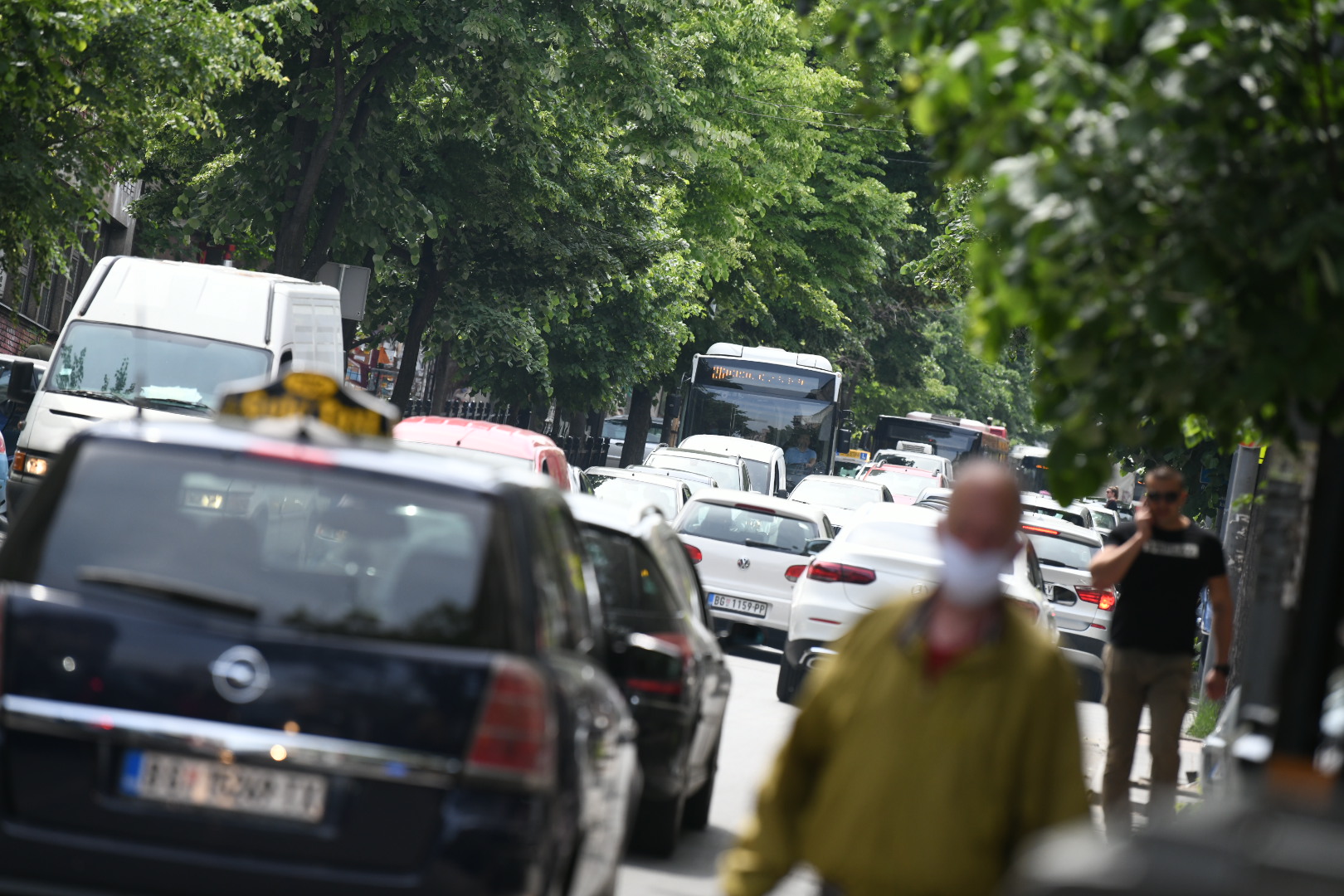 Beograd 08.05.2020. Dorćol Francuska ulica saobraćaj, gužva, saobračajna gužva Foto:Vesna Lalić/Nova.rs
