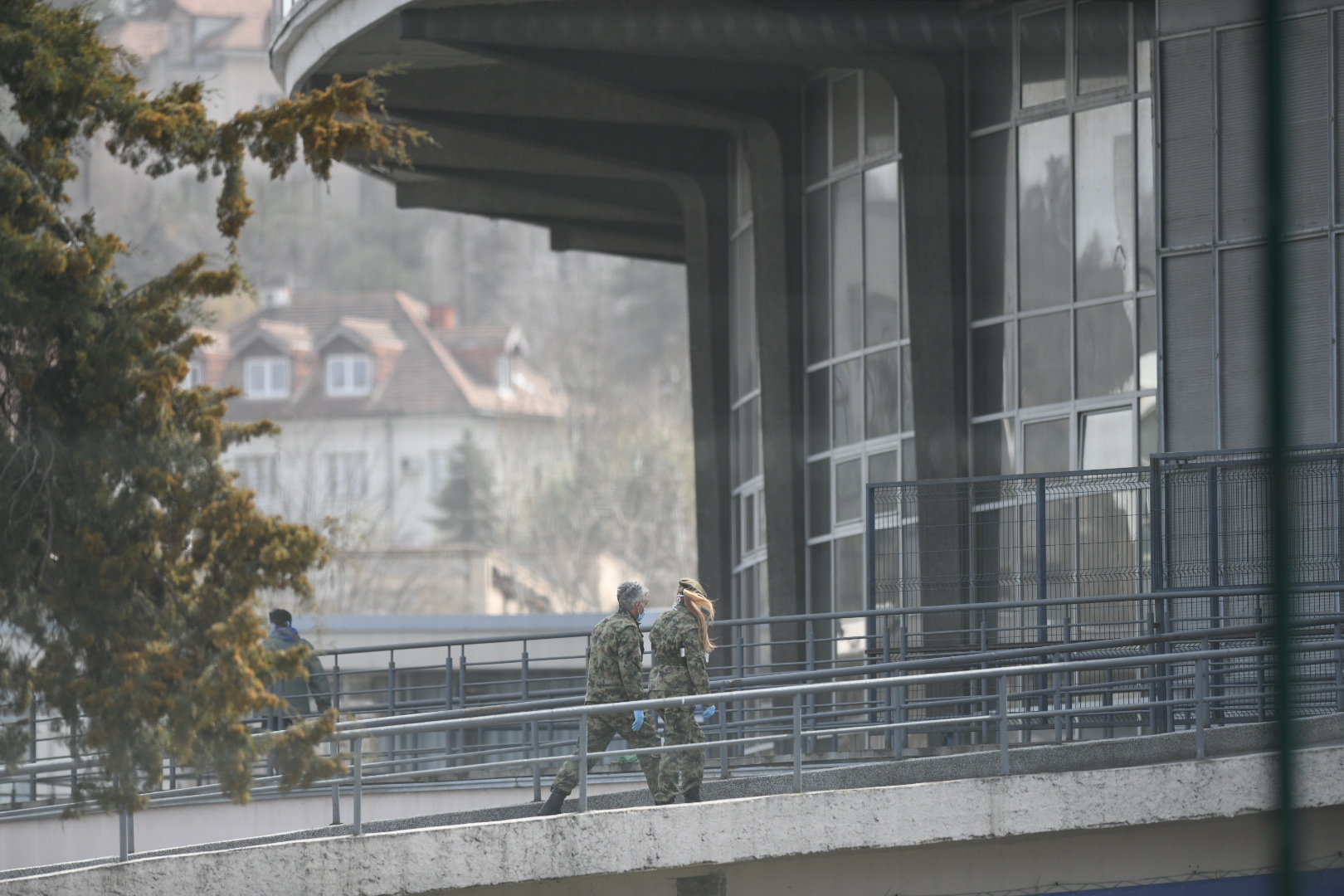 Beograd 27.03.2020. Beogradski sajam poslednje pripreme za prihvat pavijenata zaraženih koronavirusom Vojska Srbije karantin izolacija prihvatni centar koronavirus Foto:Vesna Lalić/Nova.rs