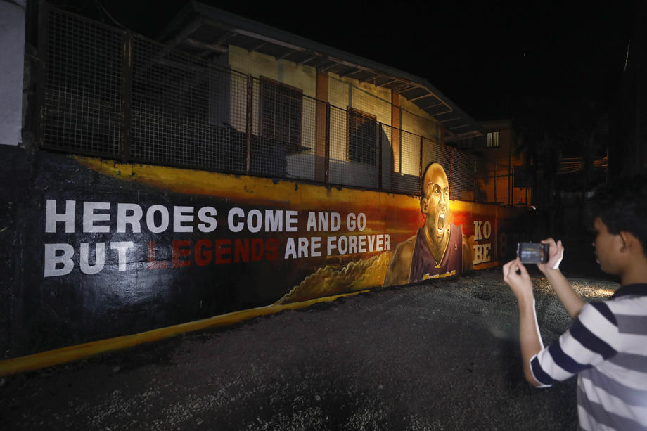 Fans in Manila remember Kobe Bryant