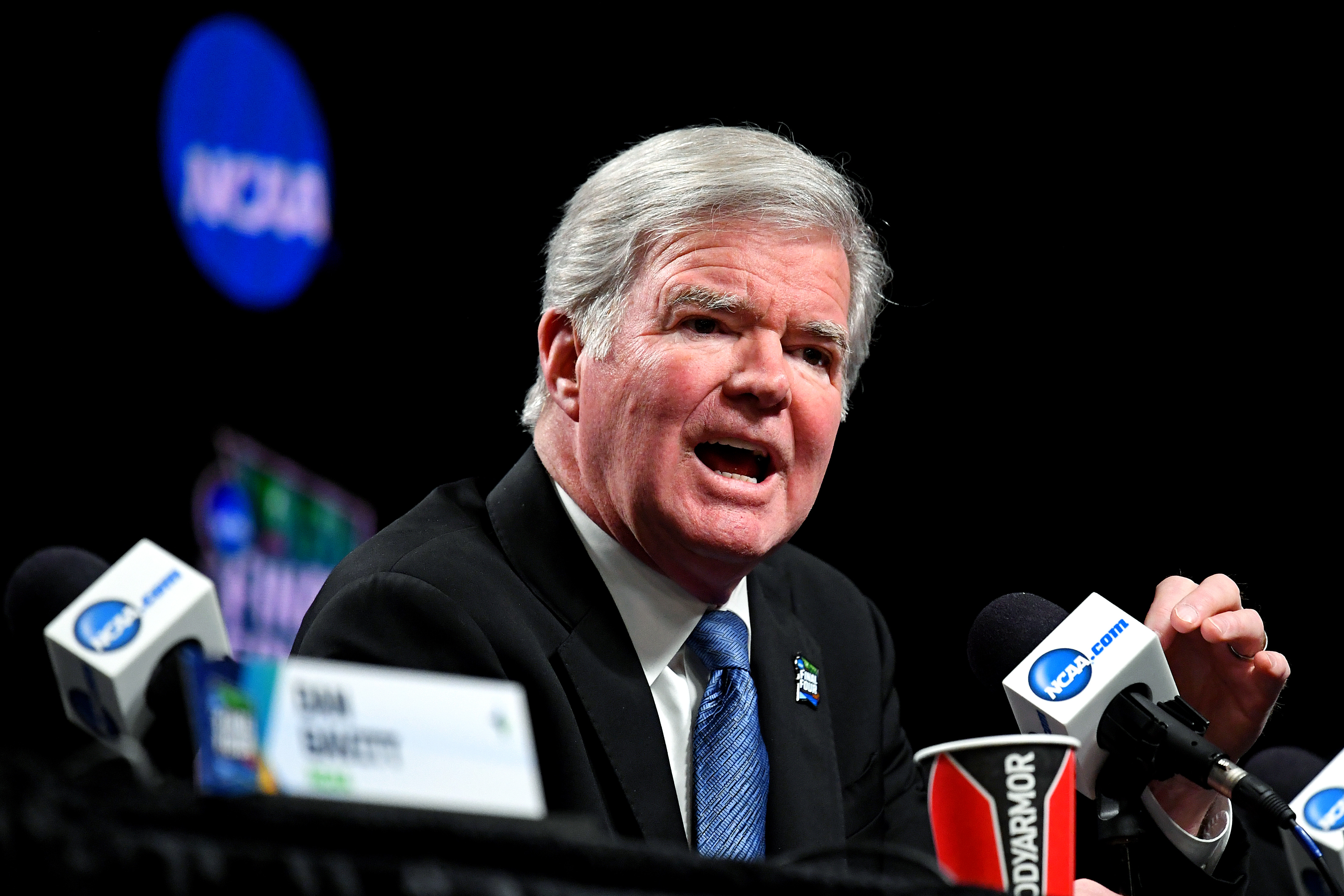 NCAA Basketball: Final Four-NCAA President Dr. Mark Emmert-Press Conference