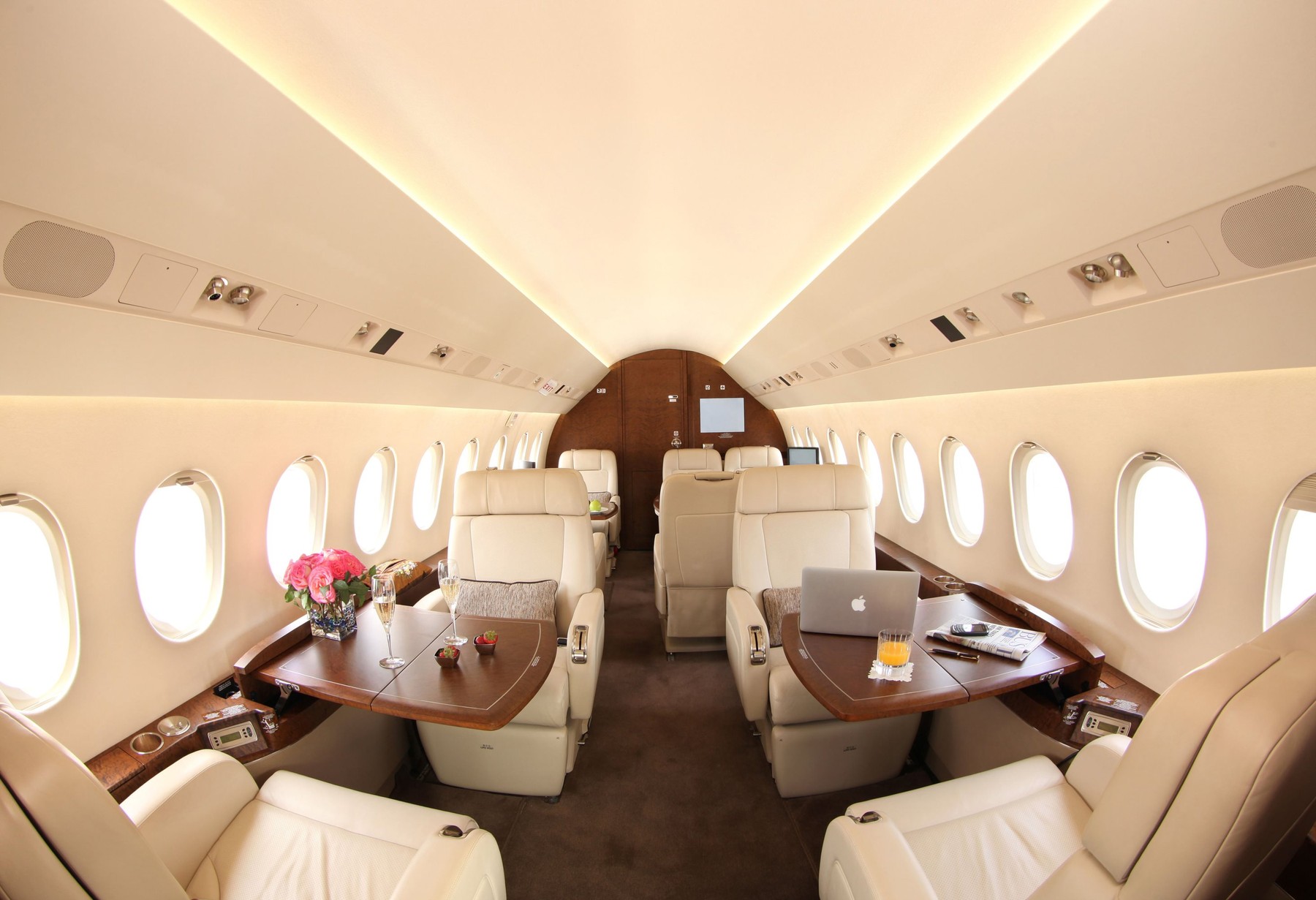 Private jet executive travel aircraft transport airplane interior luxury corporate business cabin seat travel table, Image: 112645409, License: Rights-managed, Restrictions: , Model Release: no, Credit line: zechina / Alamy / Profimedia