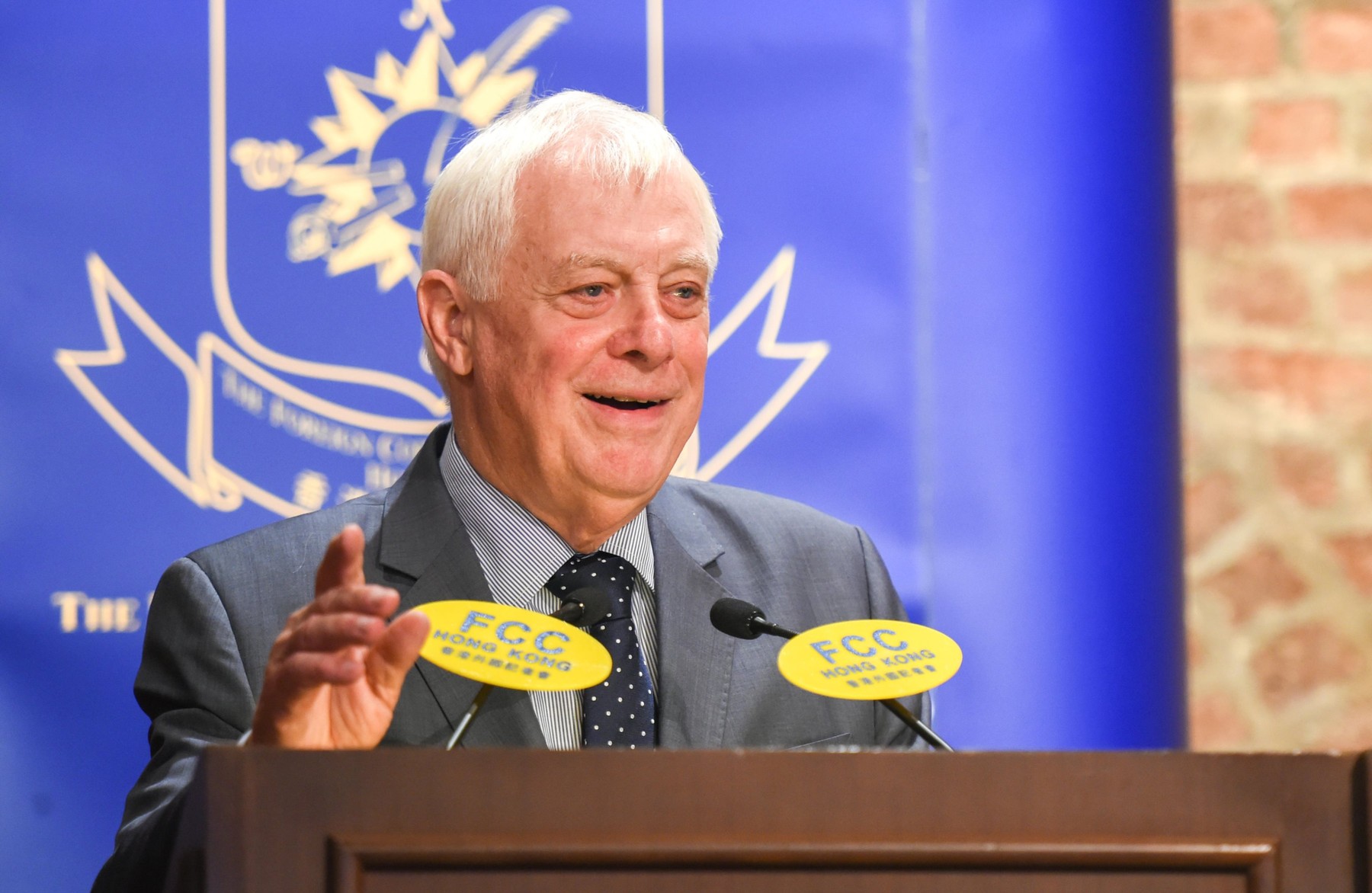 Kristofer Paten HONG KONG SAR,CHINA.19th September 2017. The Rt. Hon. Lord Patten of Barnes CH, former Governor of Hong Kong, signs copies of his book following a tal