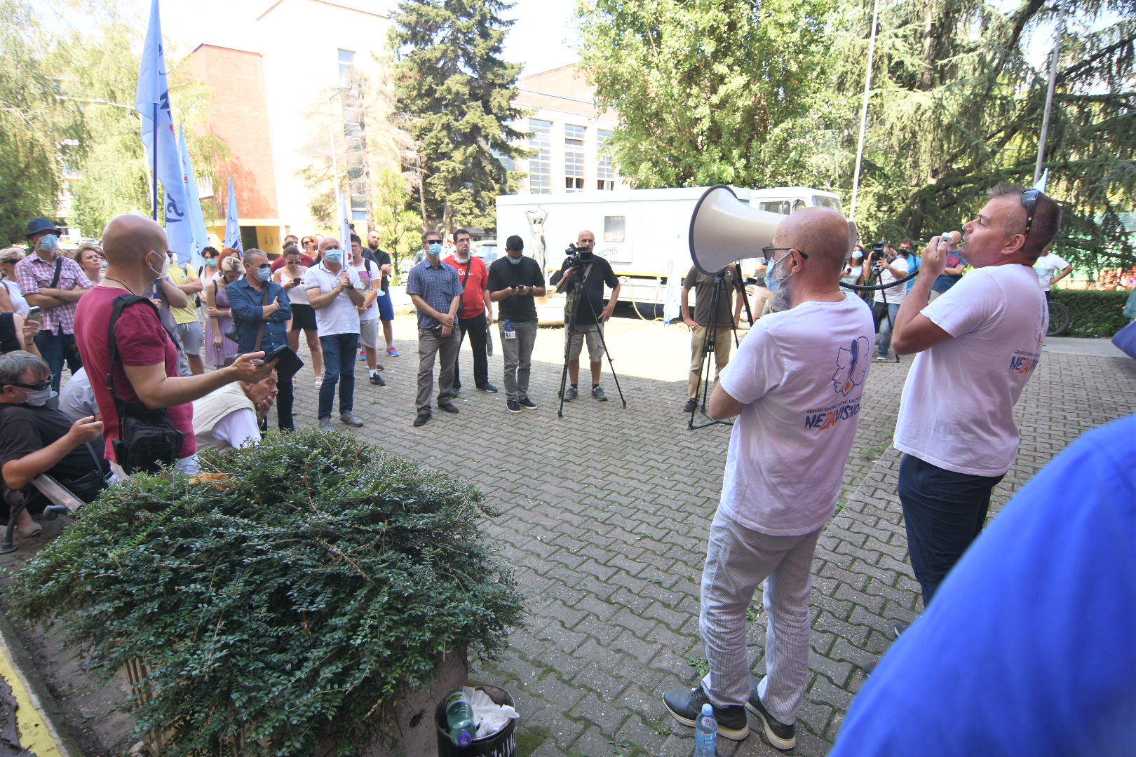 Protest radnika Radio televizije Vojvodina