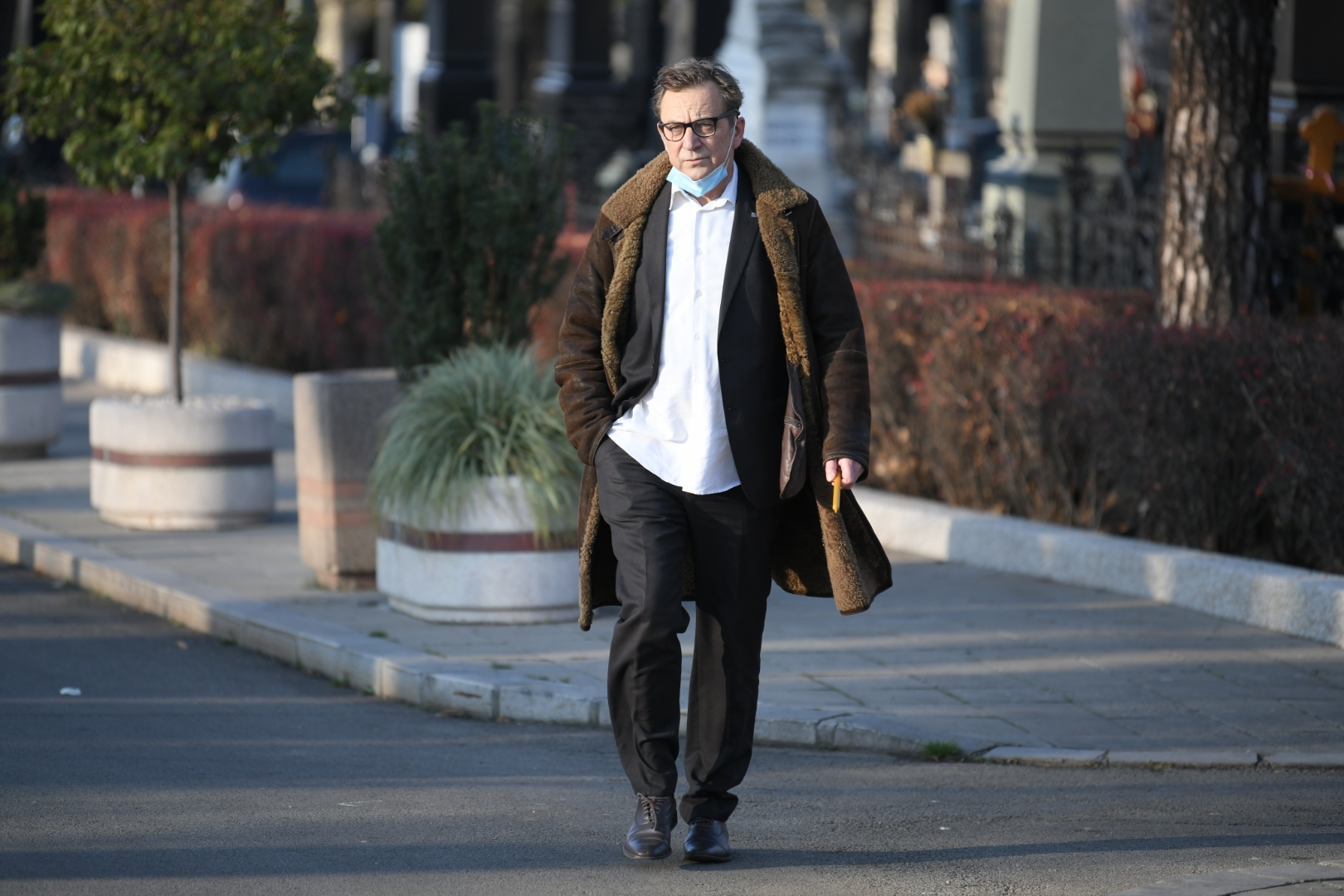 Beograd 12. decembar 2020. Tihomir Stanic, Sahrana glumca Tihomira Tike Arsica Foto:Dragan Mujan/Nova.rs