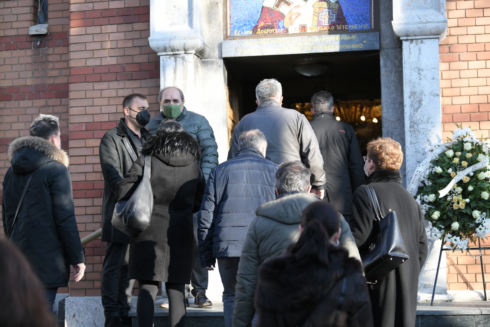 Beograd 12. decembar 2020. Sahrana glumca Tihomira Arsica Foto:Dragan Mujan/Nova.rs