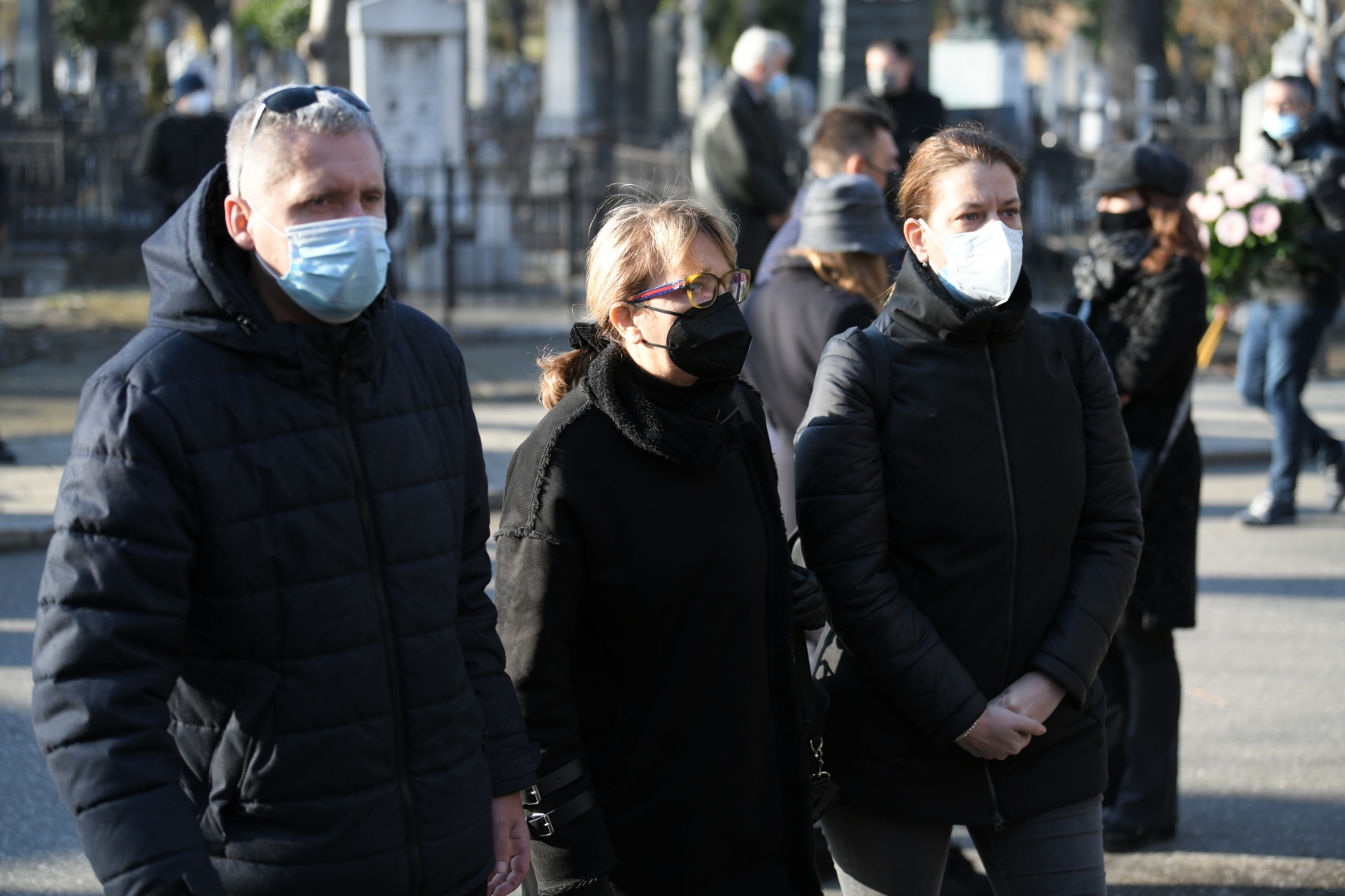 Beograd 12. decembar 2020. Sahrana glumca Tihomira Arsica Foto:Dragan Mujan/Nova.rs