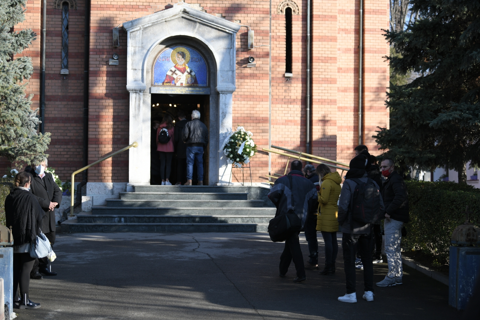 Beograd 12. decembar 2020. Sahrana glumca Tihomira Arsica Foto:Dragan Mujan/Nova.rs