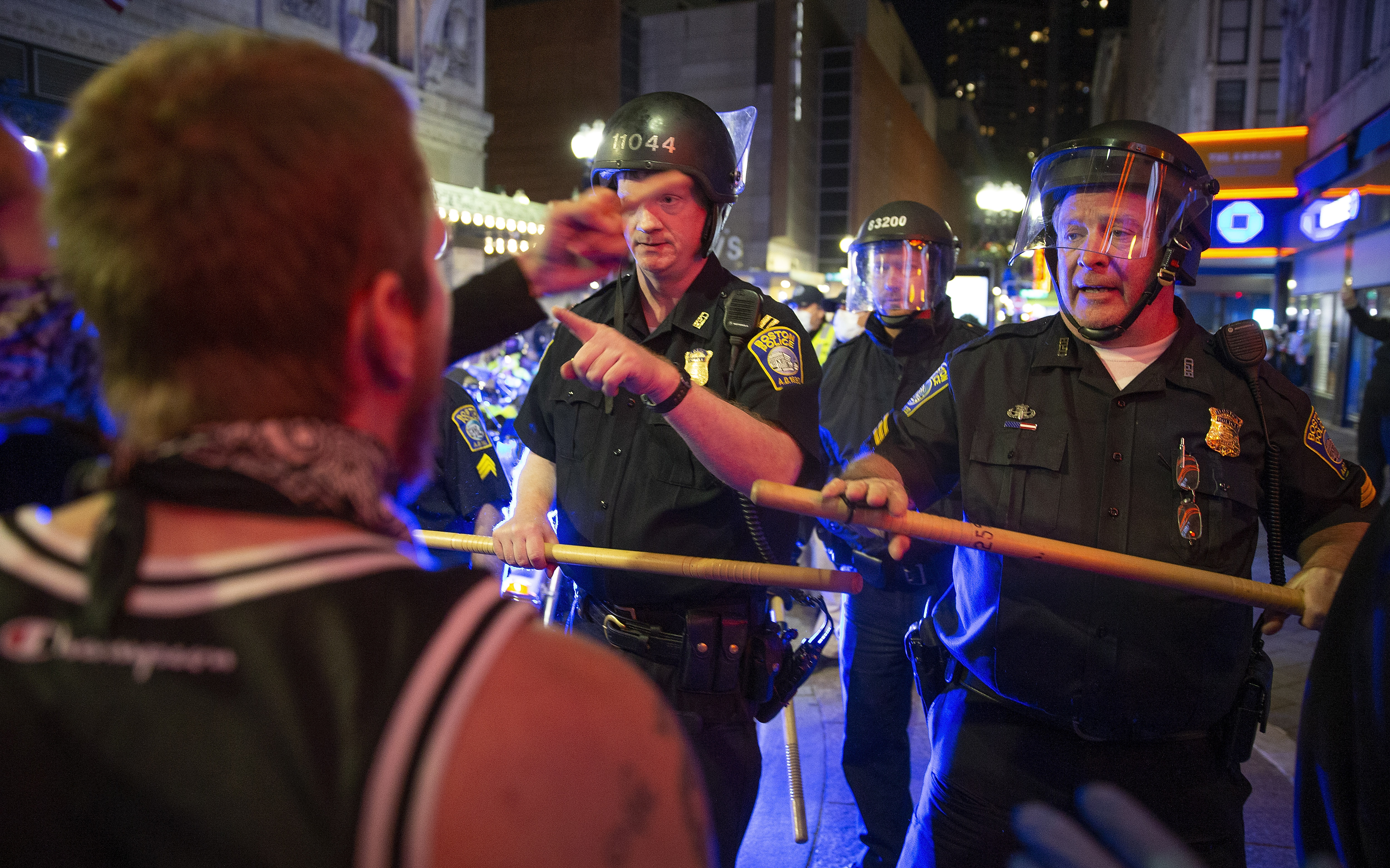 Boston, protest, Police abuse protest in wake of George Floyd death, in Boston