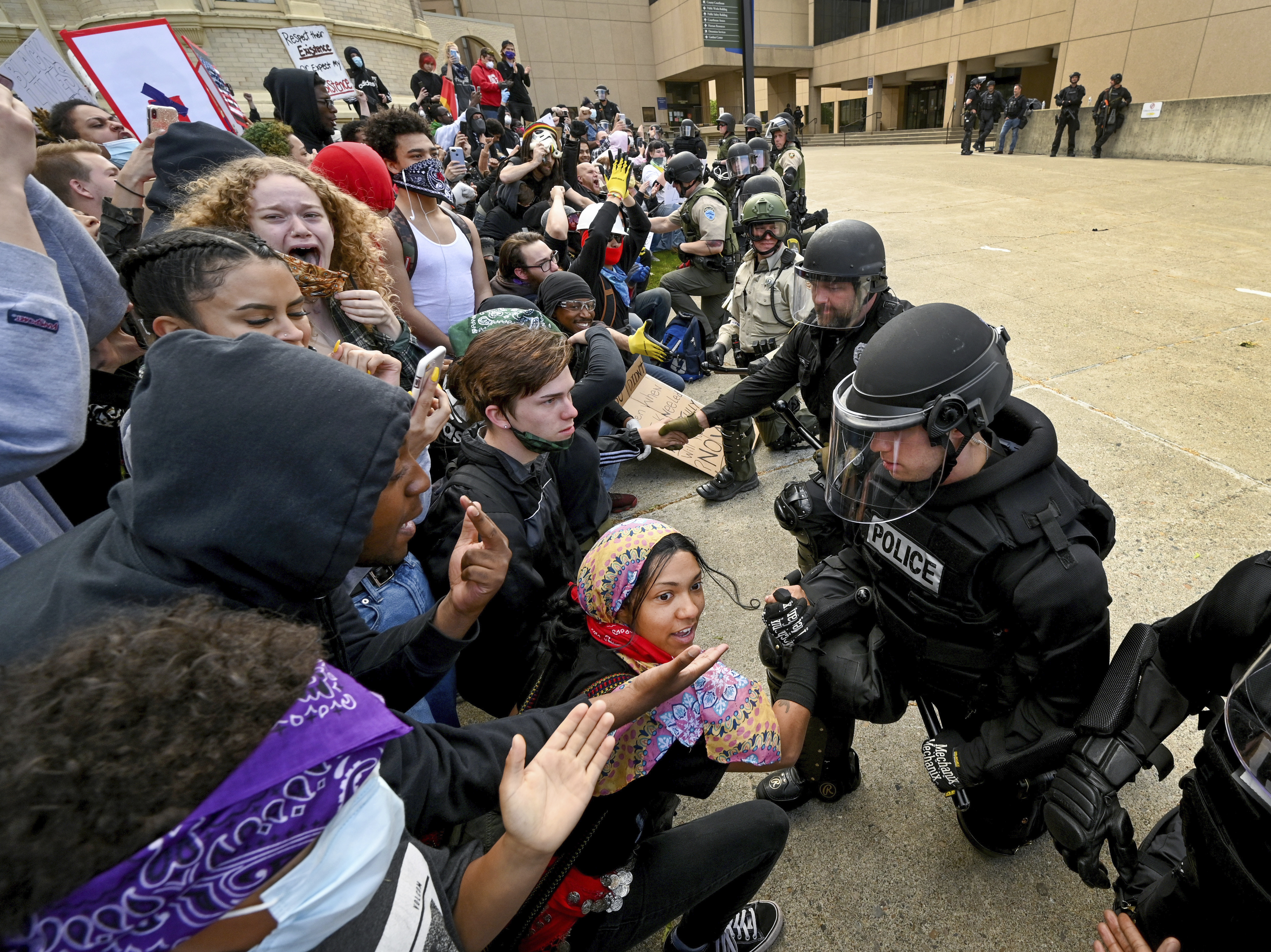 America Protests Washington State policija