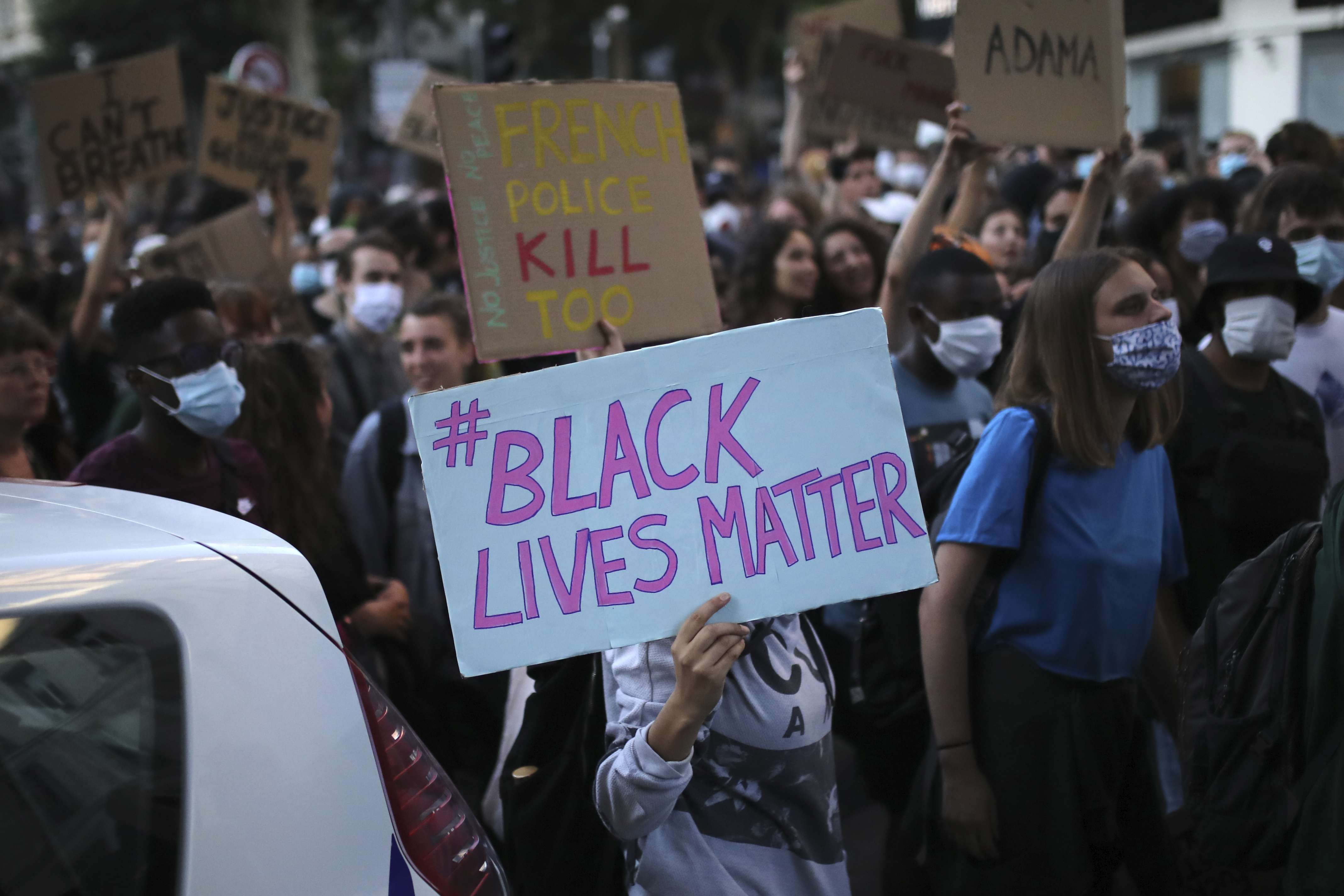 America Protests France