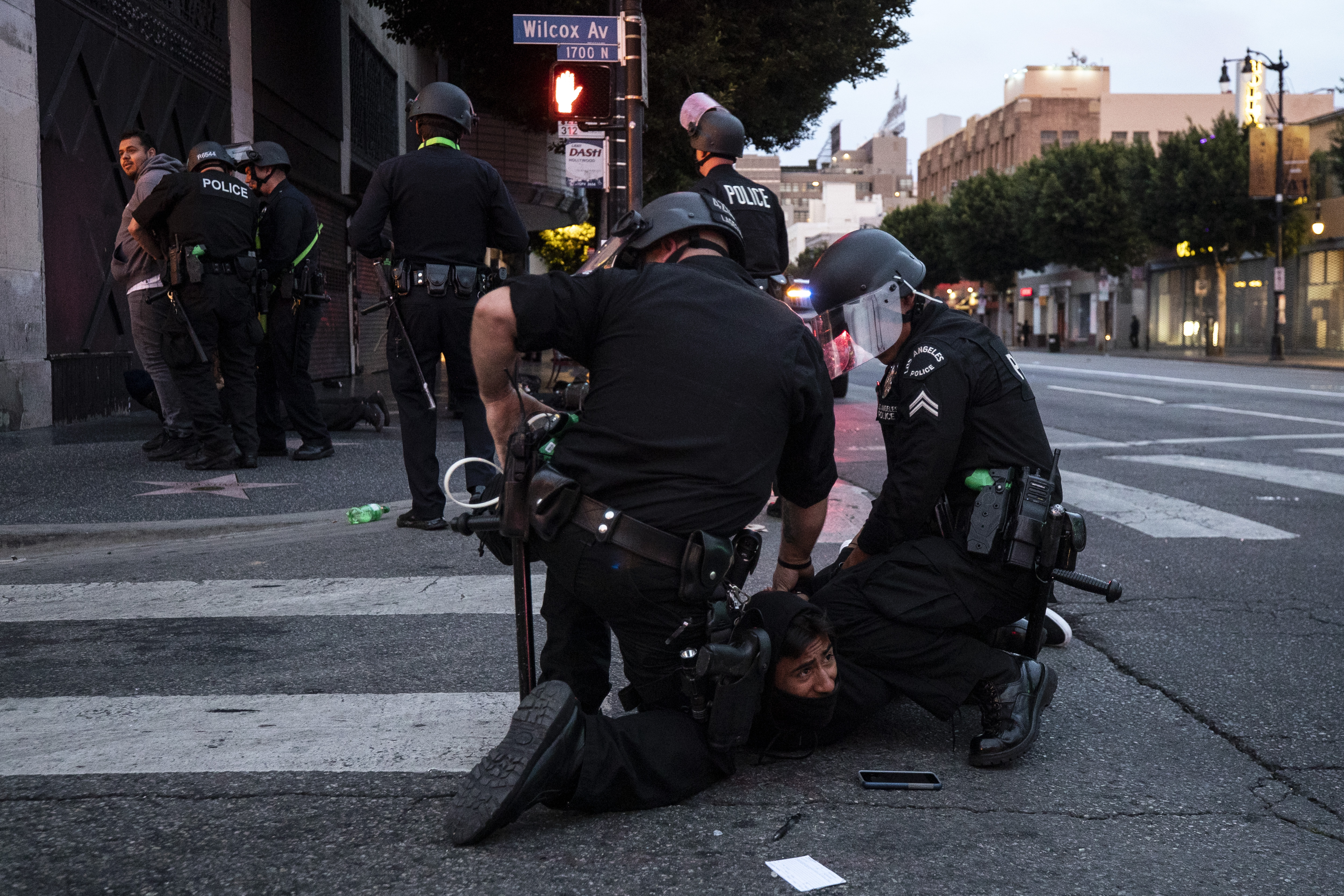 Protest in Hollywood in wake of George Floyd's death