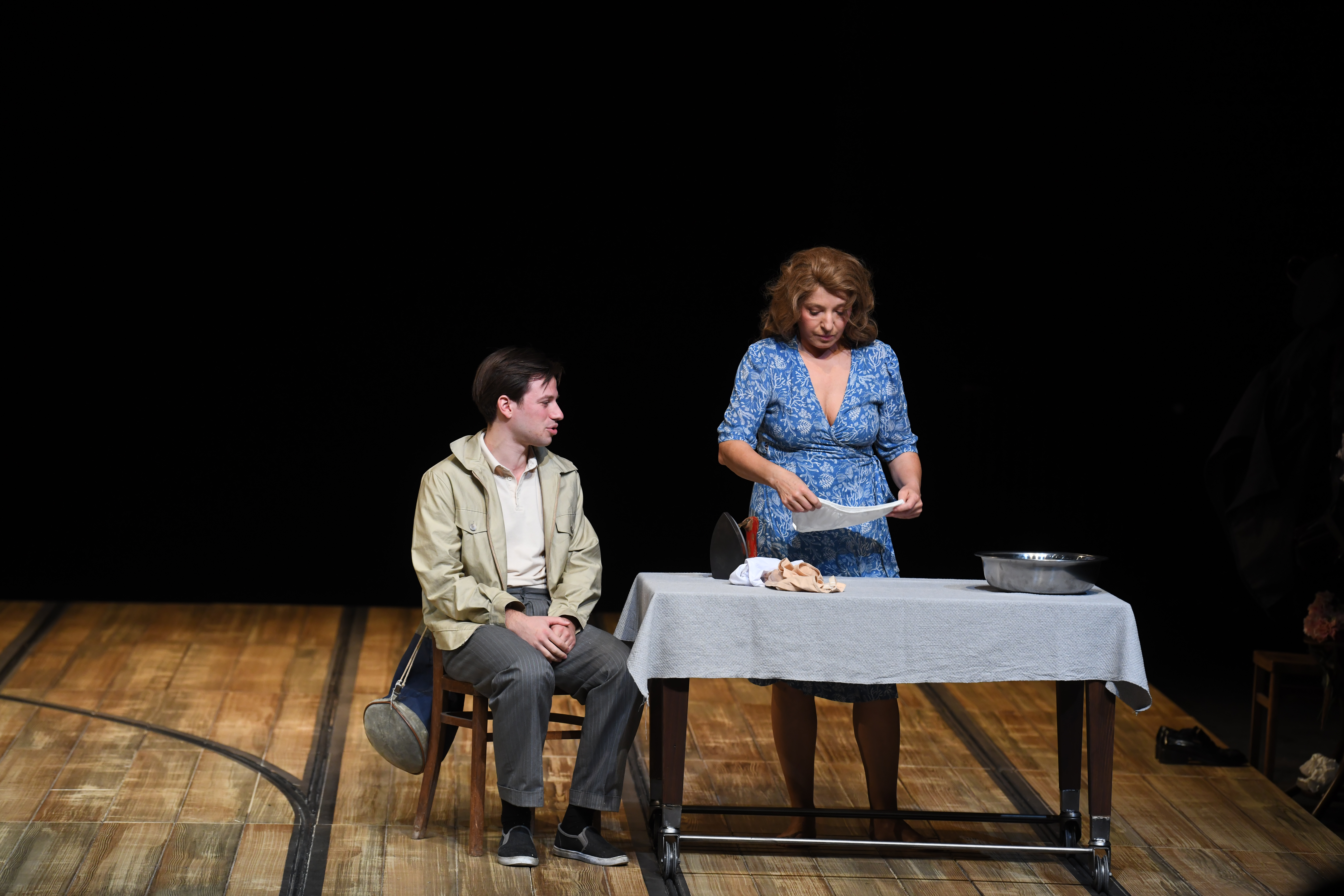 Beograd 22.10.2020. Marko Grabež, Mirjana Karanović. Predstava Čitač, reditelja Borisa Liješevića u Beogradskom dramskom pozorištu, Beogradsko dramsko pozorište, BDP Foto: Goran Srdanov/Nova.rs