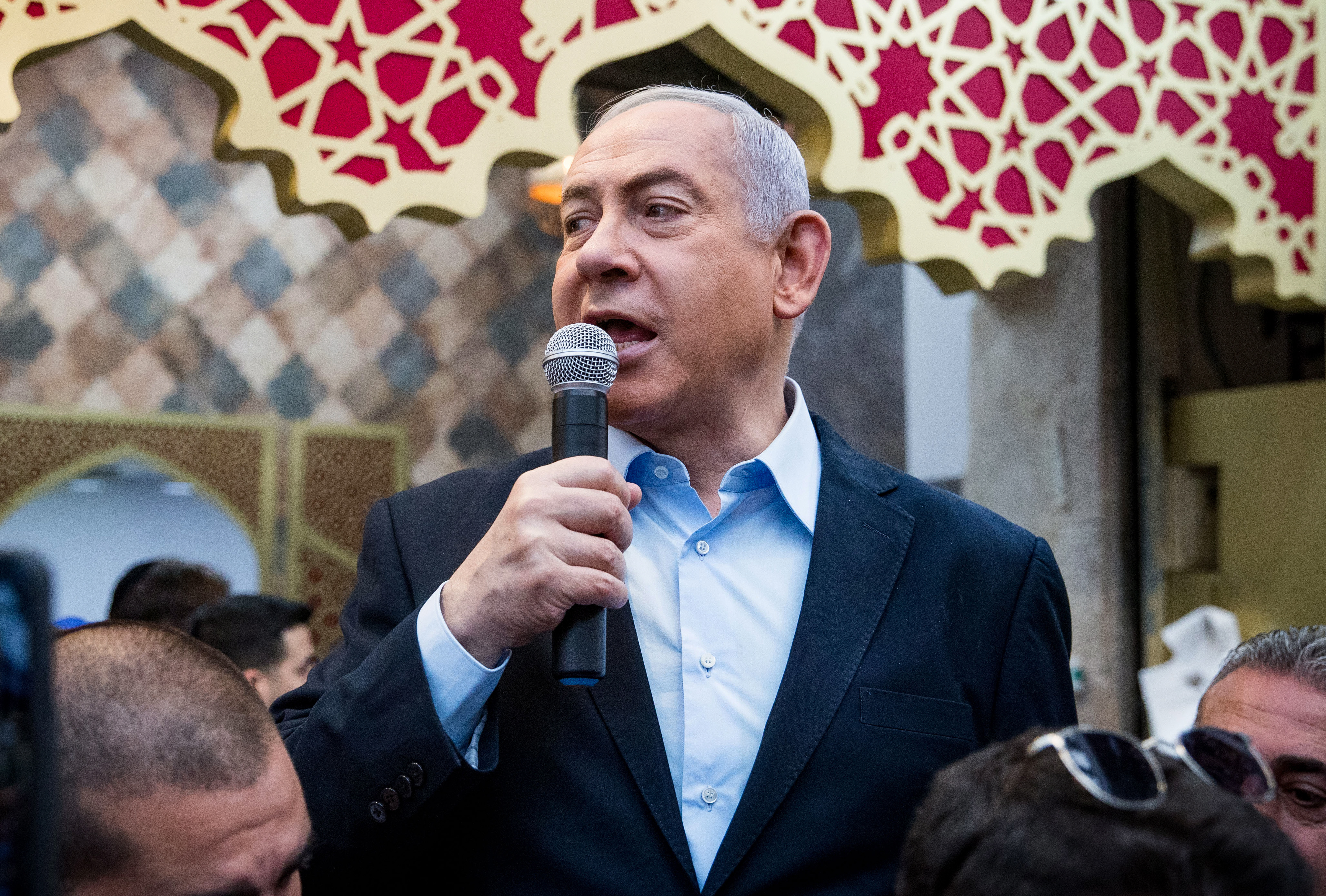 Likud party election campaign in Jerusalem