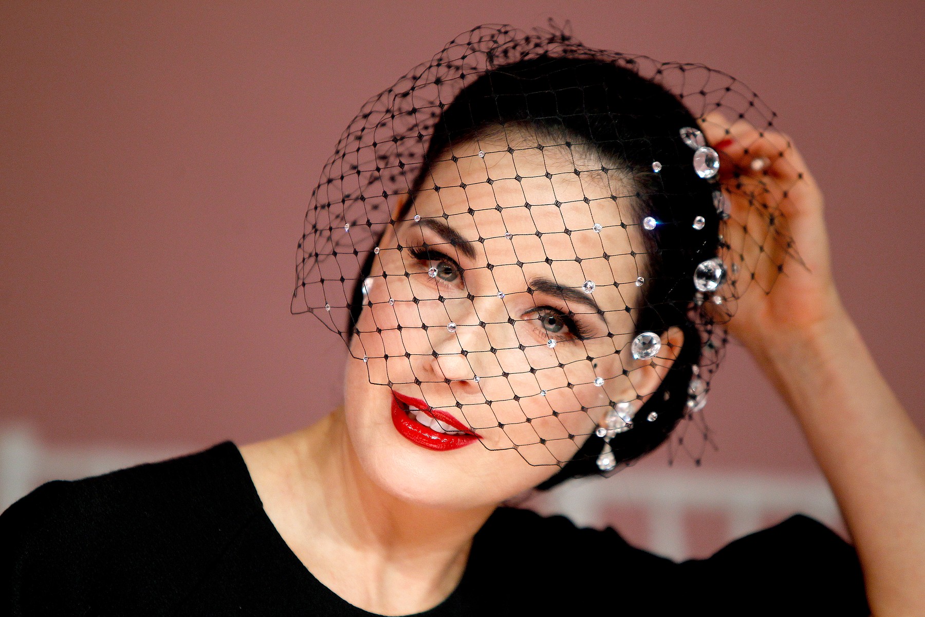 DITA VON TEESE - DEFILE ALEXIS MABILLE - HAUTE COUTURE PRINTEMPS-ETE 2013.,Image: 151967302, License: Rights-managed, Restrictions: NO RESTRICTION, Model Release: no, Credit line: STEPH / Visual / Profimedia