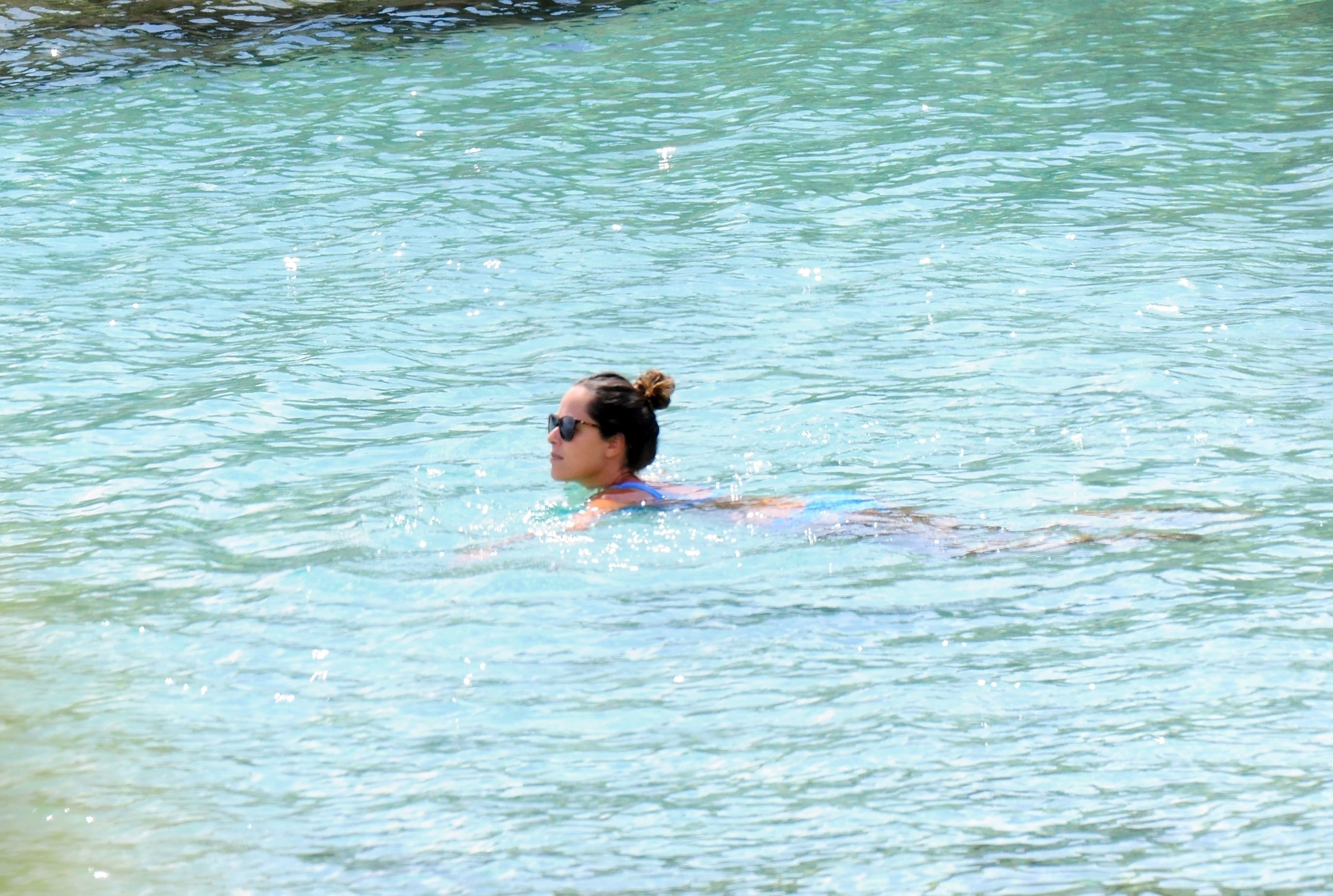 *EXCLUSIVE* WEB MUST CALL FOR PRICING  - Former German footballer Bastian Schweinsteiger's wife Ana Ivanovic pictured looking stunning in a blue bikini as she is pictured spending some quality time on the beach with son in Majorca.