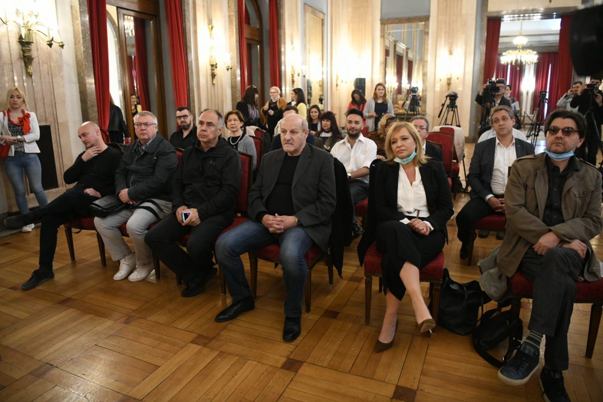 Beograd, 03.06.2020. Konferencija za štampu, Leto u Beogradu, Pozorište na otvorenom, Pozorište na Tašu, Taš, pozorište, Beogradska letnja scena Foto: Vesna Lalić/Nova.rs