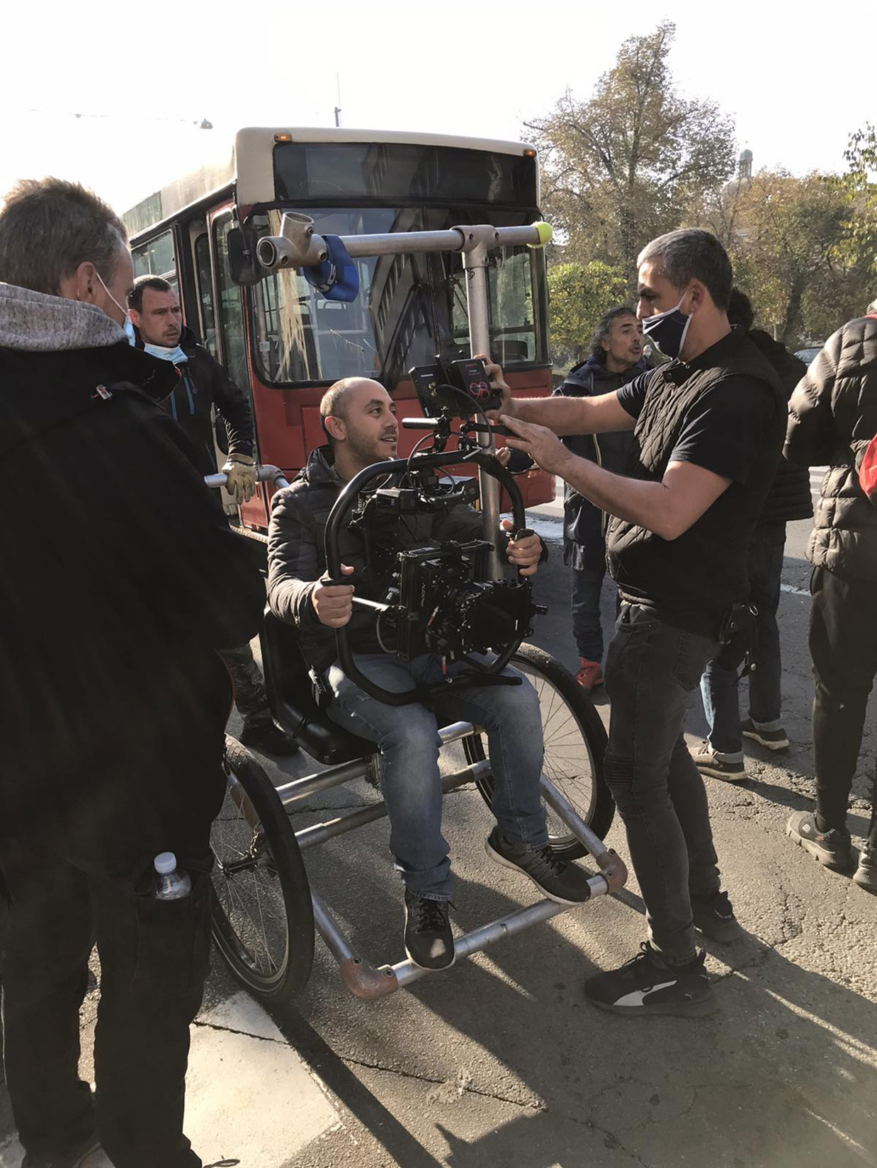 Kontraudarac, egipatska serija, snimanje u Beogradu Foto: Privatna arhiva
Mail sa fotografijama prosledio Matija Jovandić