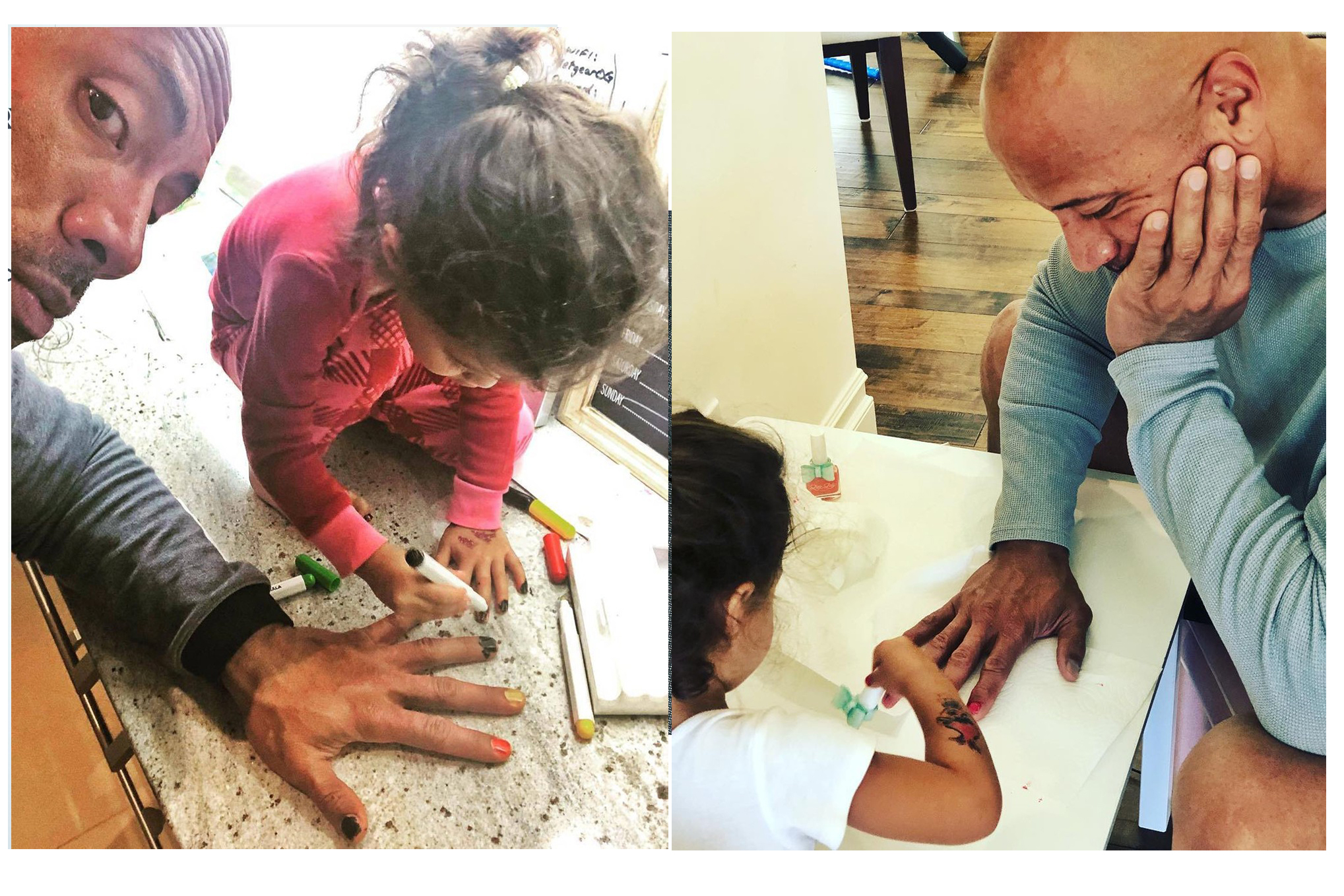 Dvejn Džonson sa ćerkicom; Foto: Profimedia.rs