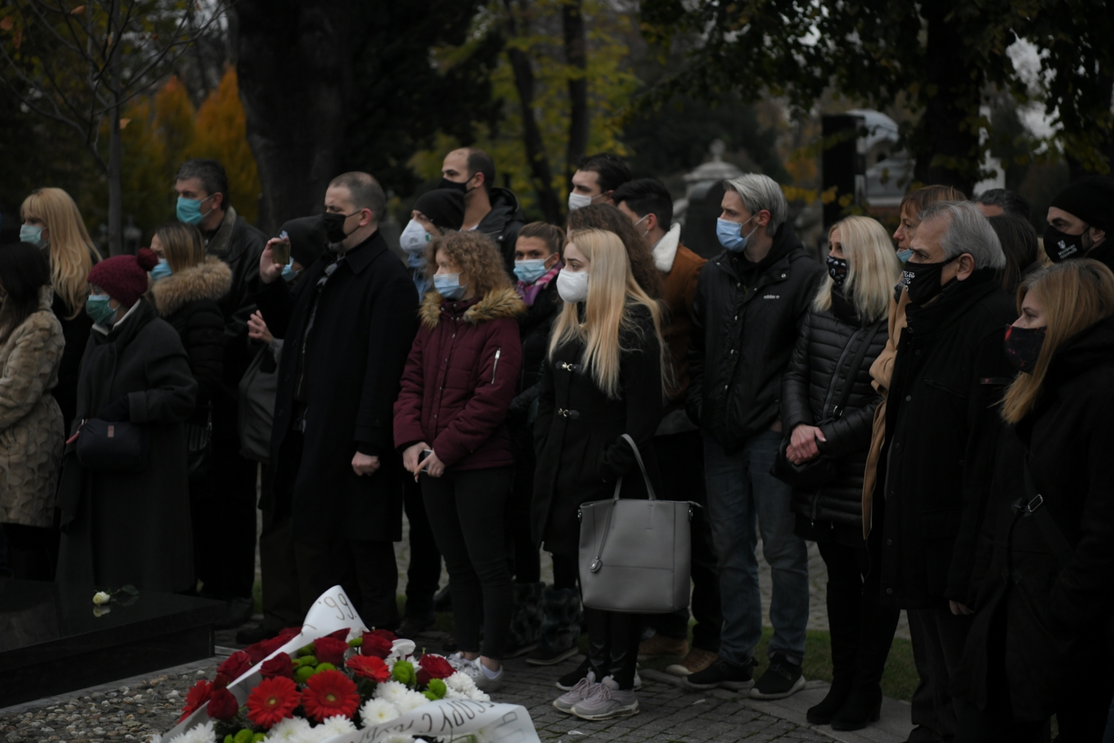 Beograd 21. novembar 2020. Sahrana glumca Ivana Bekjareva na Novom groblju Foto:Dragan Mujan/Nova.rs