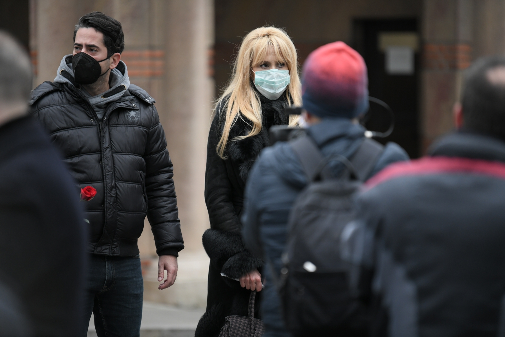 Beograd 21. novembar 2020. Sahrana glumca Ivana Bekjareva na Novom groblju Foto:Dragan Mujan/Nova.rs