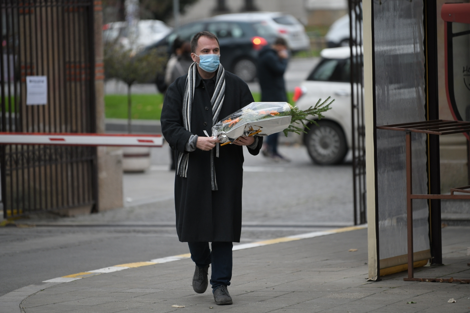 Beograd 21. novembar 2020. Sahrana glumca Ivana Bekjareva na Novom groblju Foto:Dragan Mujan/Nova.rs