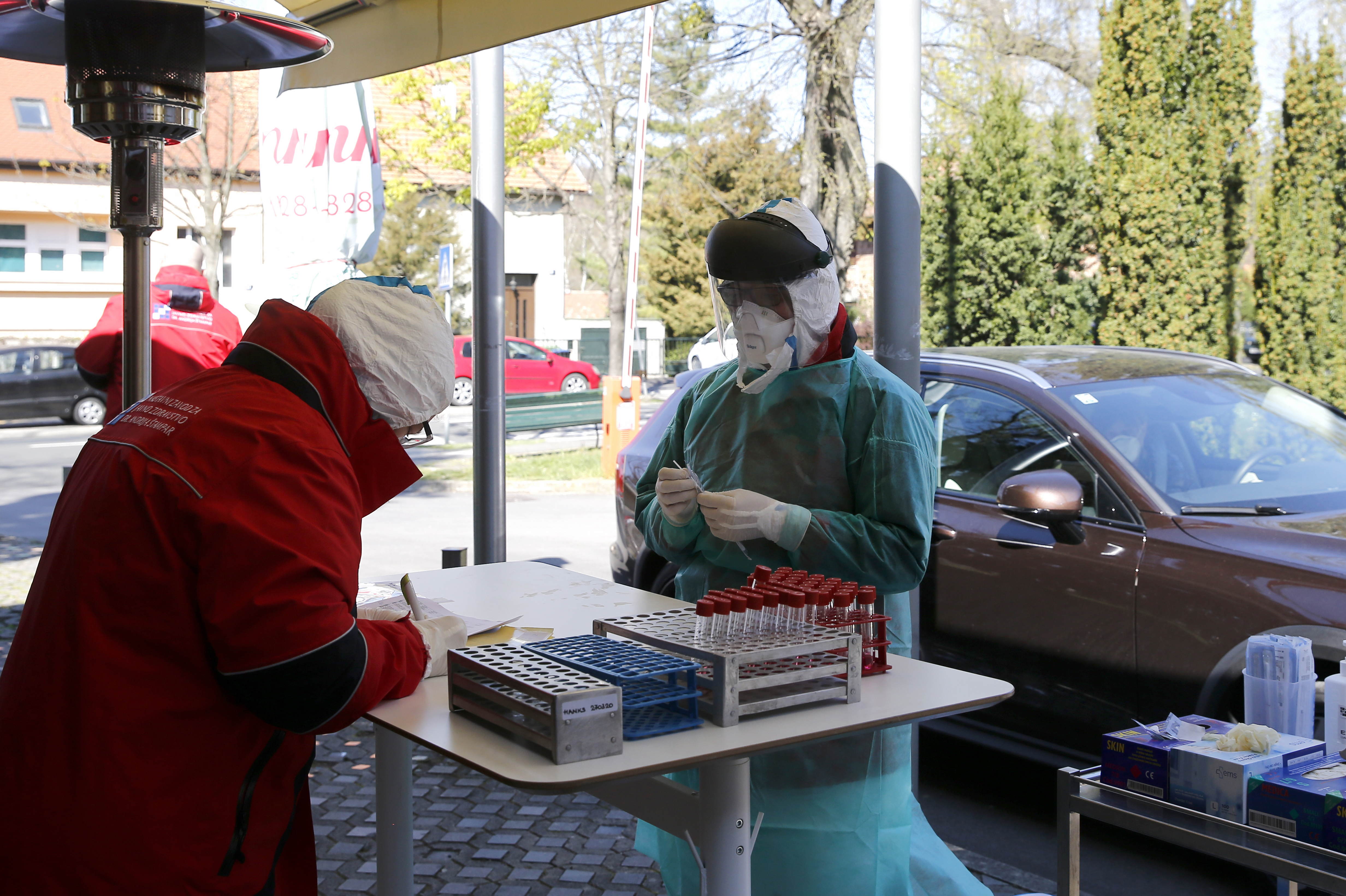 SARS-CoV-2 drive-in testing