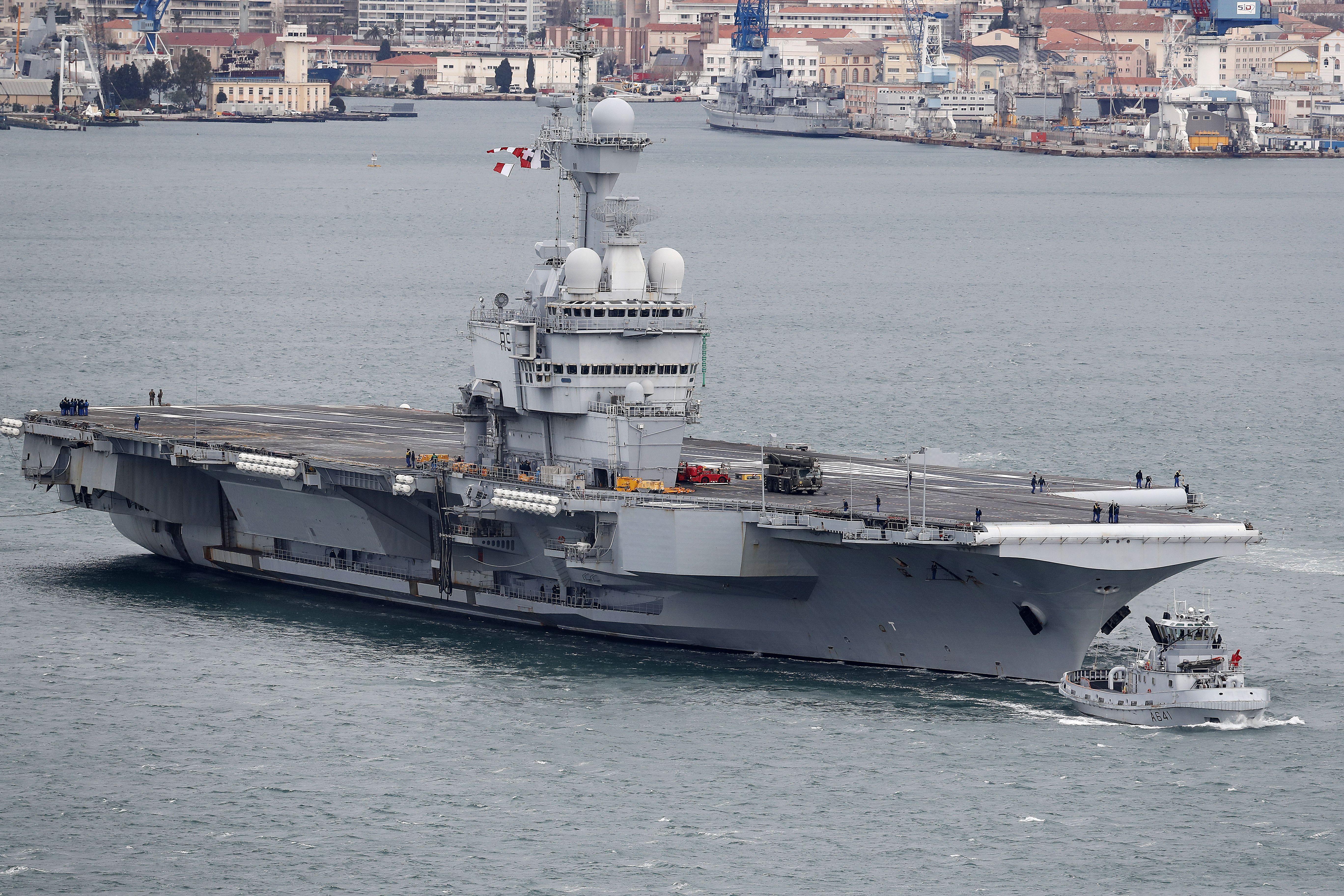 French nuclear aircraft carrier Charles De Gaulle heading back to Toulon due to possible coronavirus cases