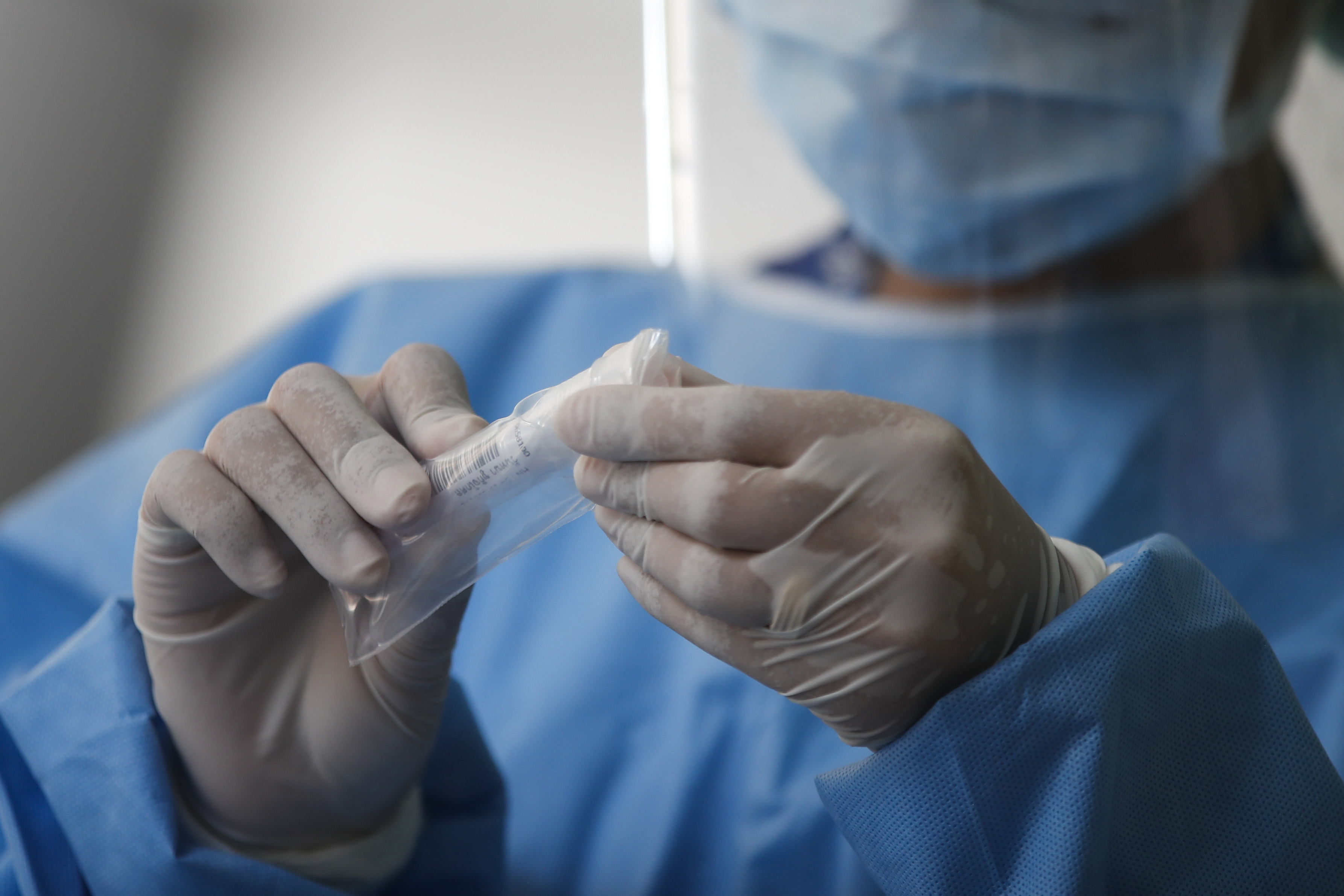 Drive-thru virus tests for Covid-19 at hospital in Bangkok