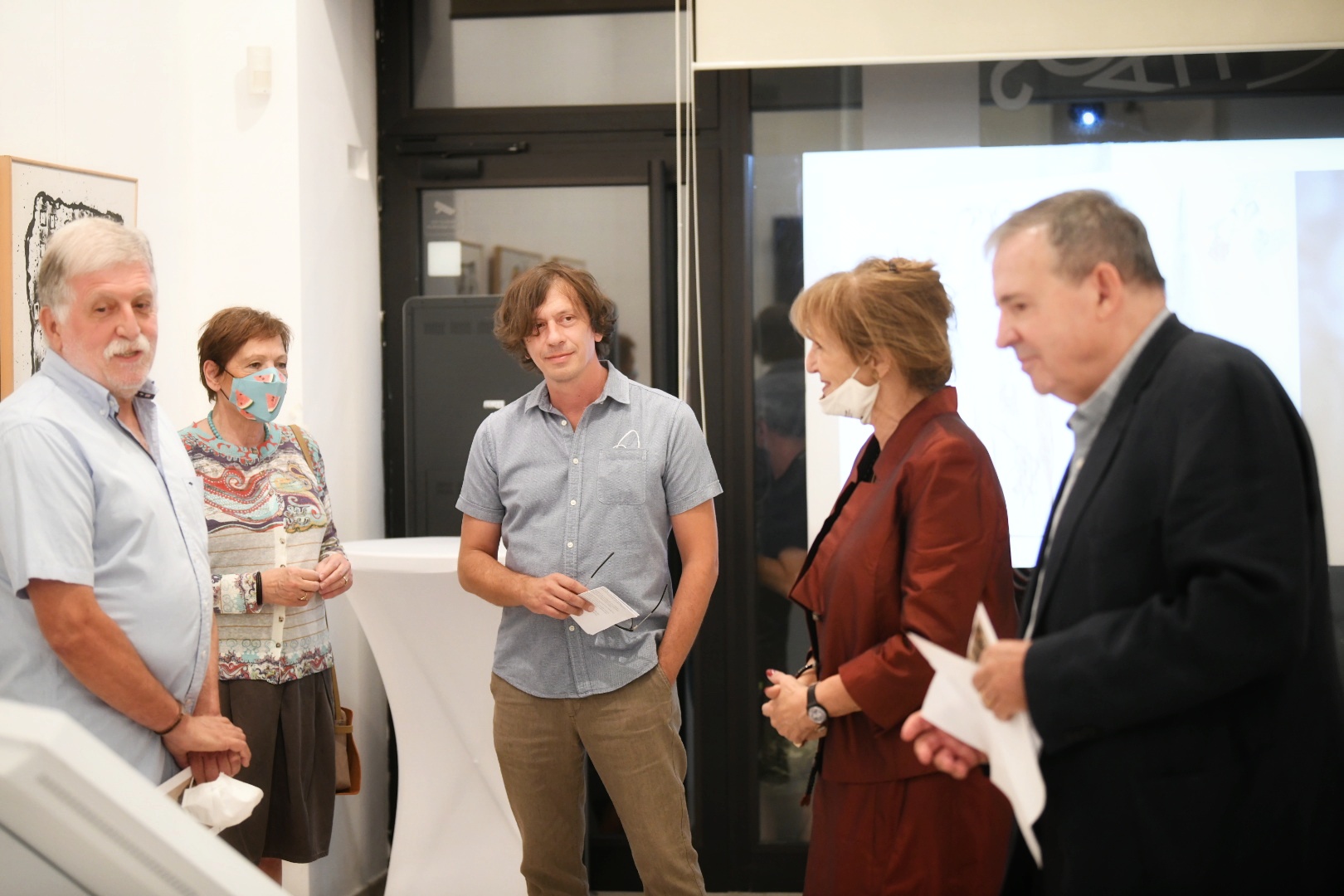 Beograd 22. septembar 2020. Galerija Haos otvaranje izlozbe Milije Nesica Foto:Vesna Lalić/Nova.rs