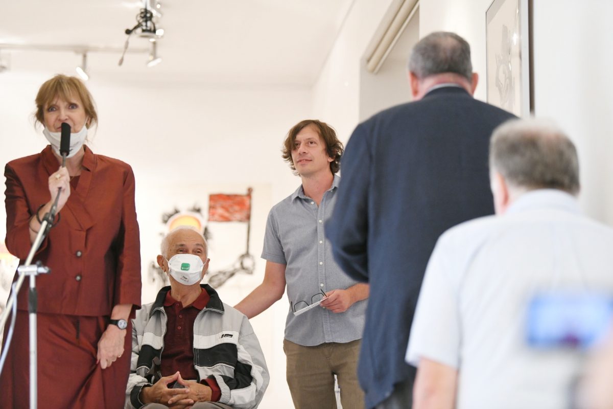 Beograd 22. septembar 2020. Galerija Haos otvaranje izlozbe Milije Nesica Foto:Vesna Lalić/Nova.rs