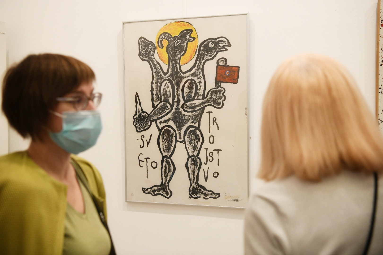 Beograd 22. septembar 2020. Galerija Haos otvaranje izlozbe Milije Nesica Foto:Vesna Lalić/Nova.rs