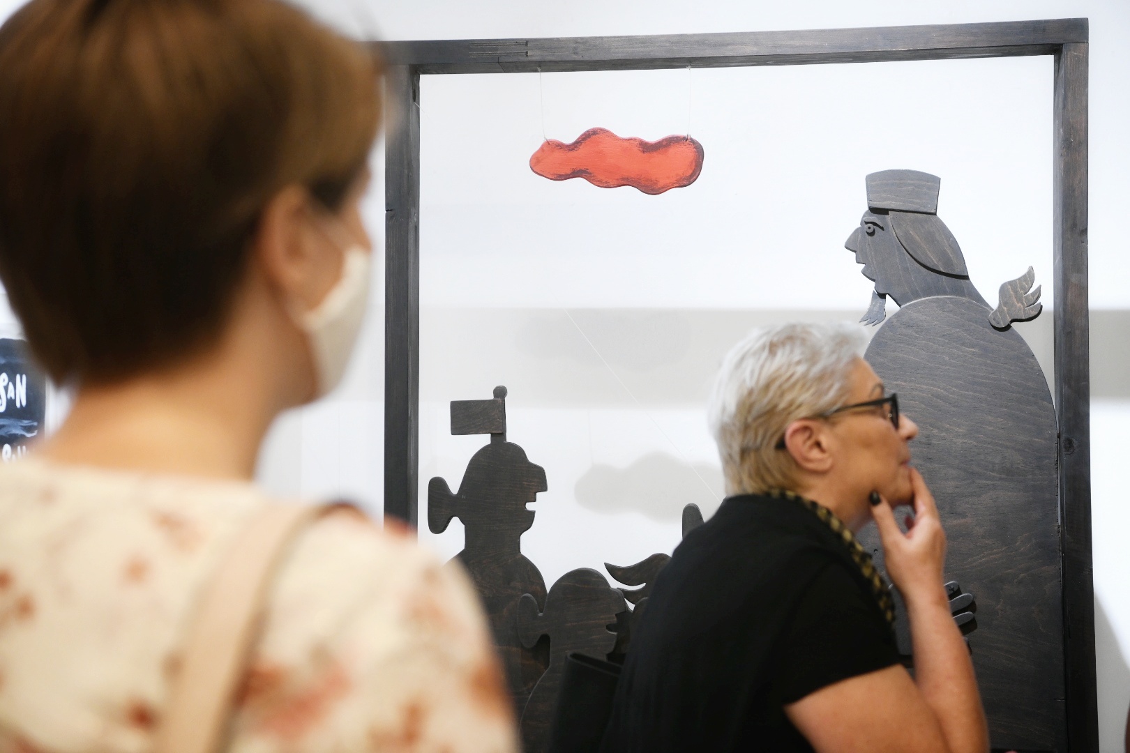 Beograd 22. septembar 2020. Galerija Haos otvaranje izlozbe Milije Nesica Foto:Vesna Lalić/Nova.rs