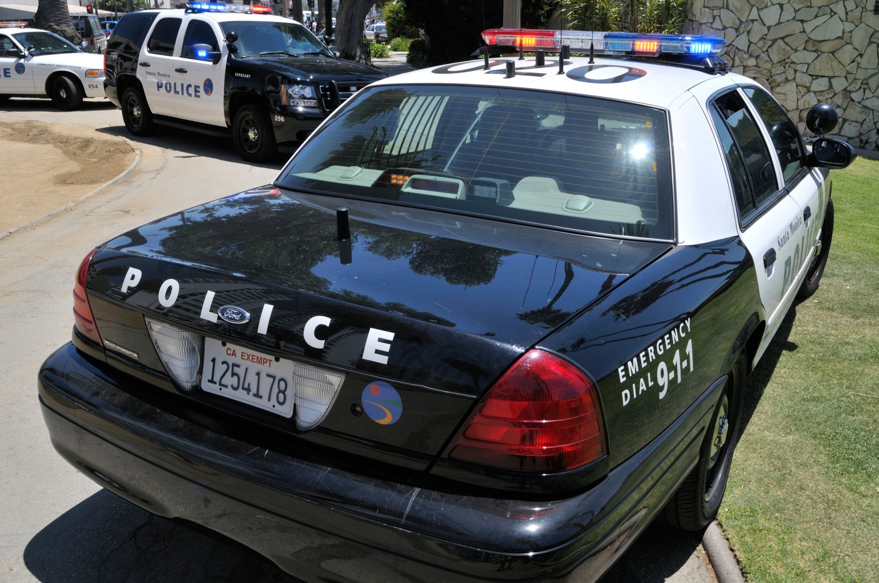 Santa Monica police cars