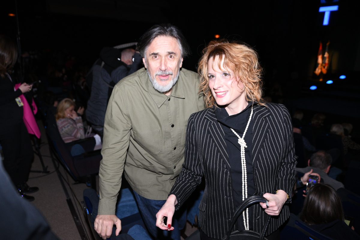 Beograd 28.02.2020. Marija Perović i njen partner,poznati  glumac Predrag Peđa Bjelac na otvaranju ovogodišnjeg FEST-a, Foto:Dragan Mujan/Nova.rs